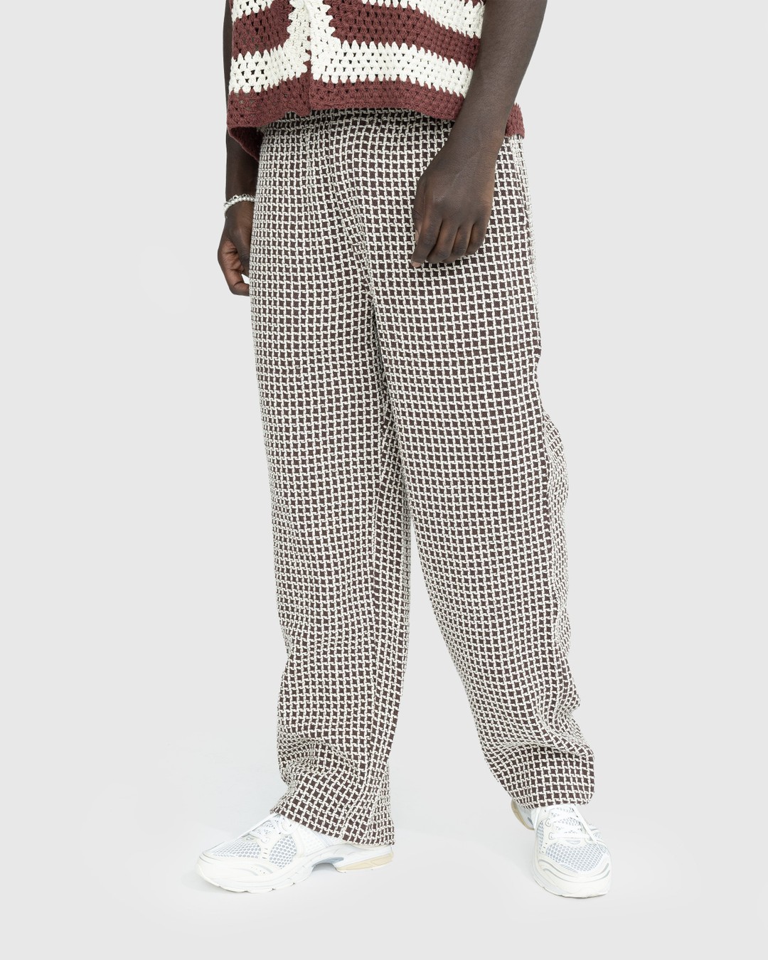 bode – Duo Waffle Pant Brown - Pants - Brown - Image 2
