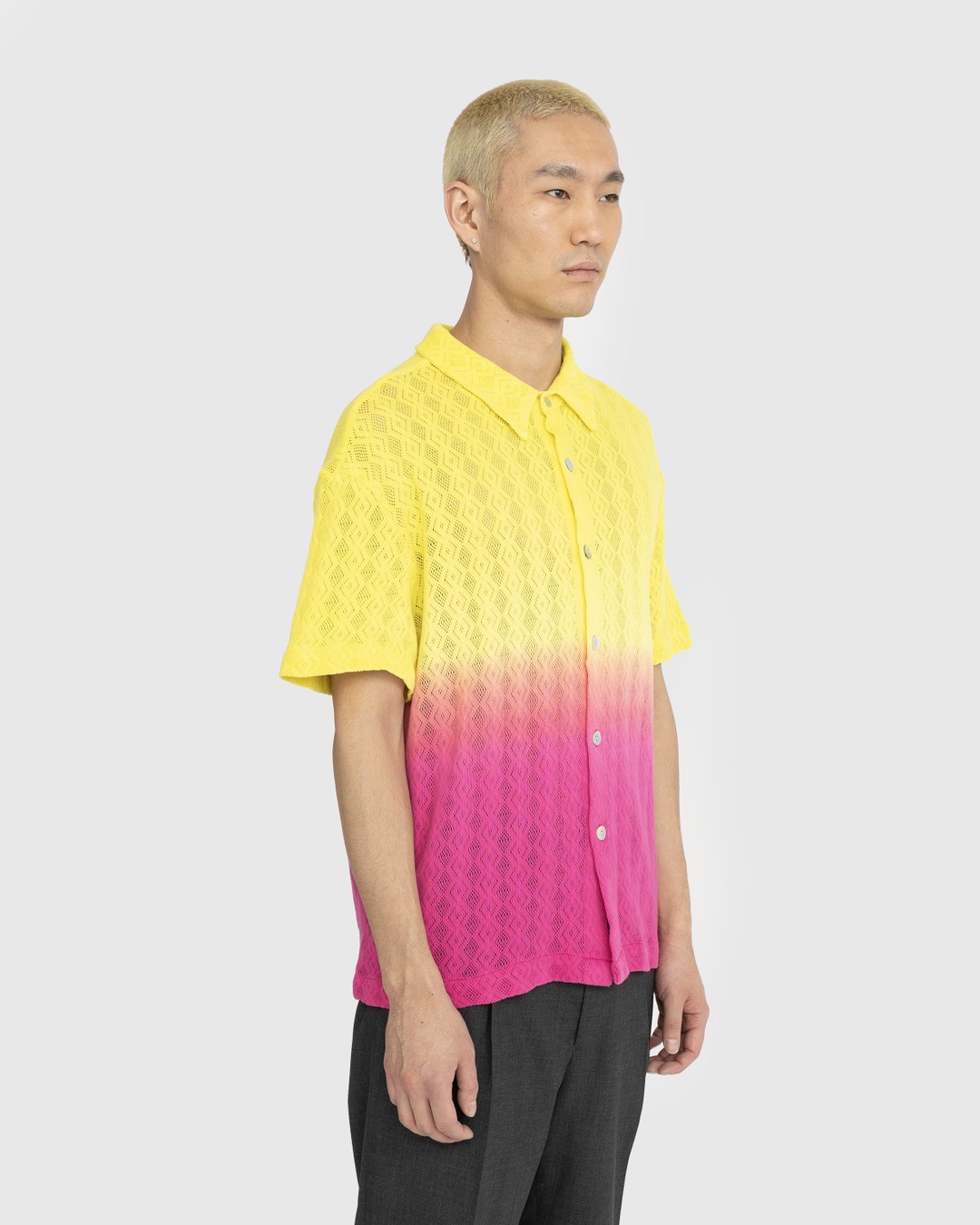 AGR – Gentle Happiness Lace Shirt Yellow/Pink - Shirts - Yellow - Image 3