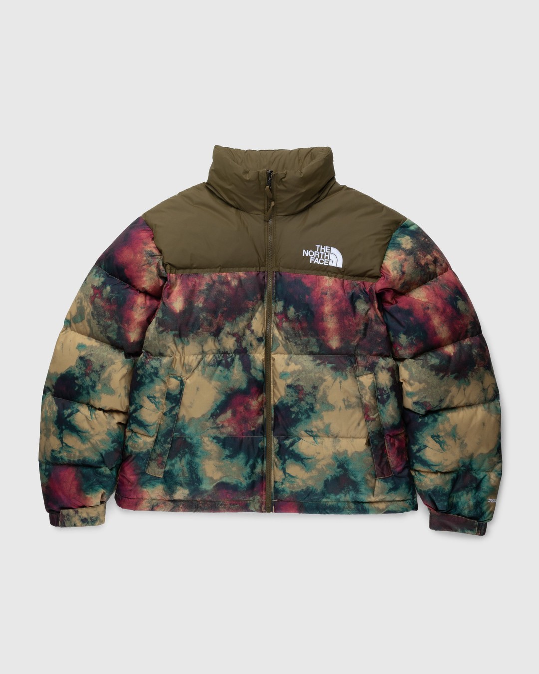 The North Face – Printed 1996 Retro Nuptse Jacket Antelope Tan/Ice Dye Print - Outerwear - Multi - Image 1