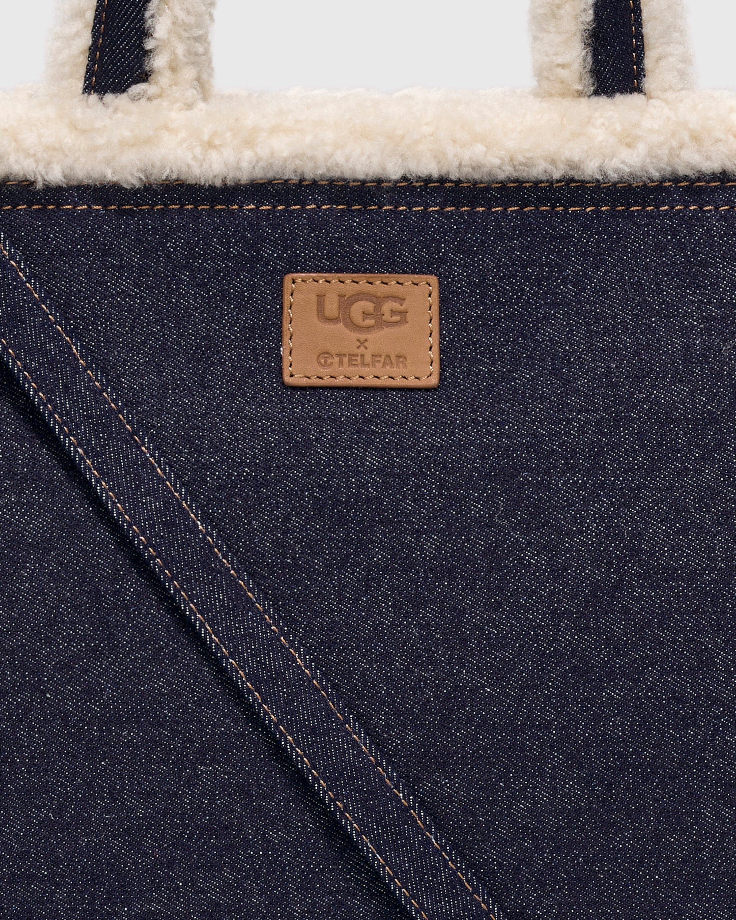 UGG x Telfar Shopping Bag Small Chestnut in Shearling