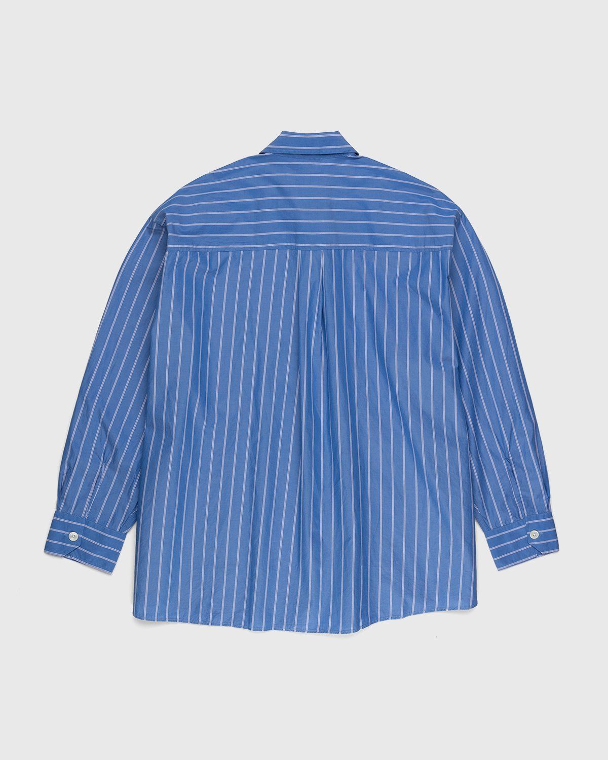Our Legacy – Borrowed Shirt Blue/White Classic Stripe - Longsleeve Shirts - Blue - Image 2