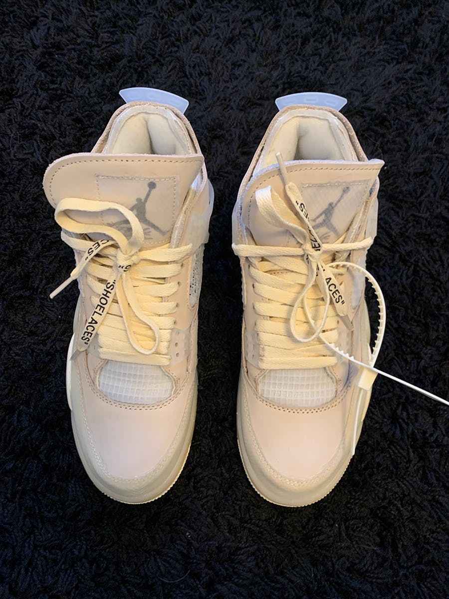 Off-White™ x Air Jordan 4 "Sail"