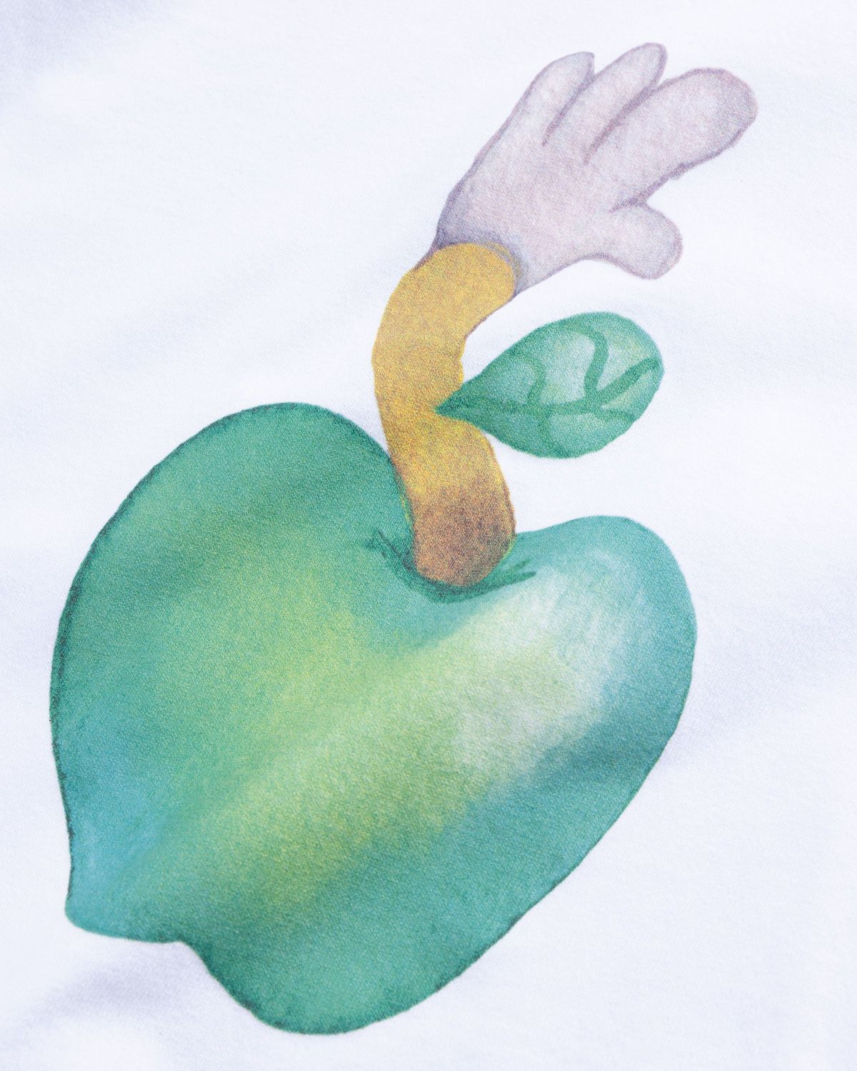 NTS x Highsnobiety – Apple Baby Tee White  - Tops - White - Image 8