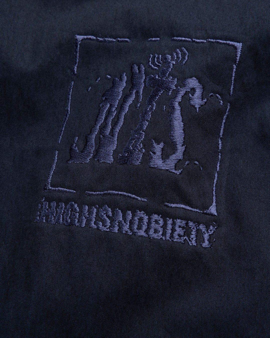 NTS x Highsnobiety – Brushed Nylon Track Jacket Navy - Outerwear - Black - Image 7