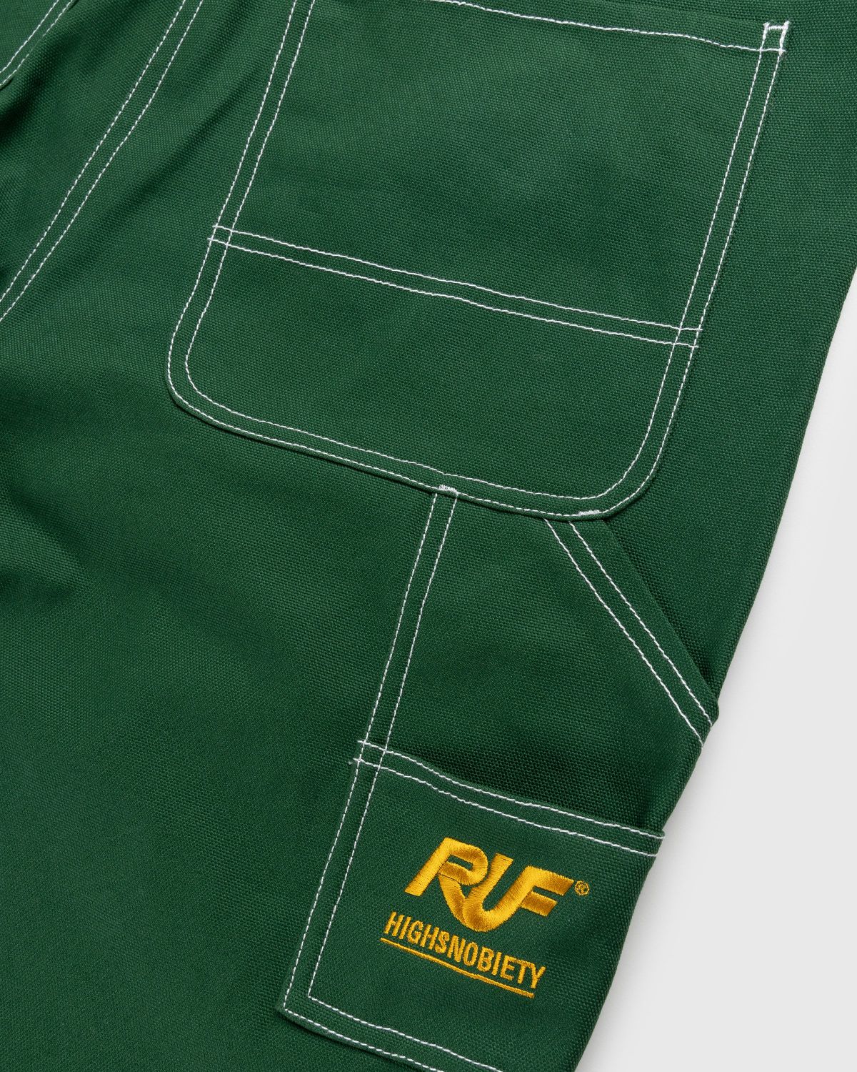RUF x Highsnobiety – Cotton Overalls Green - Pants - Green - Image 7