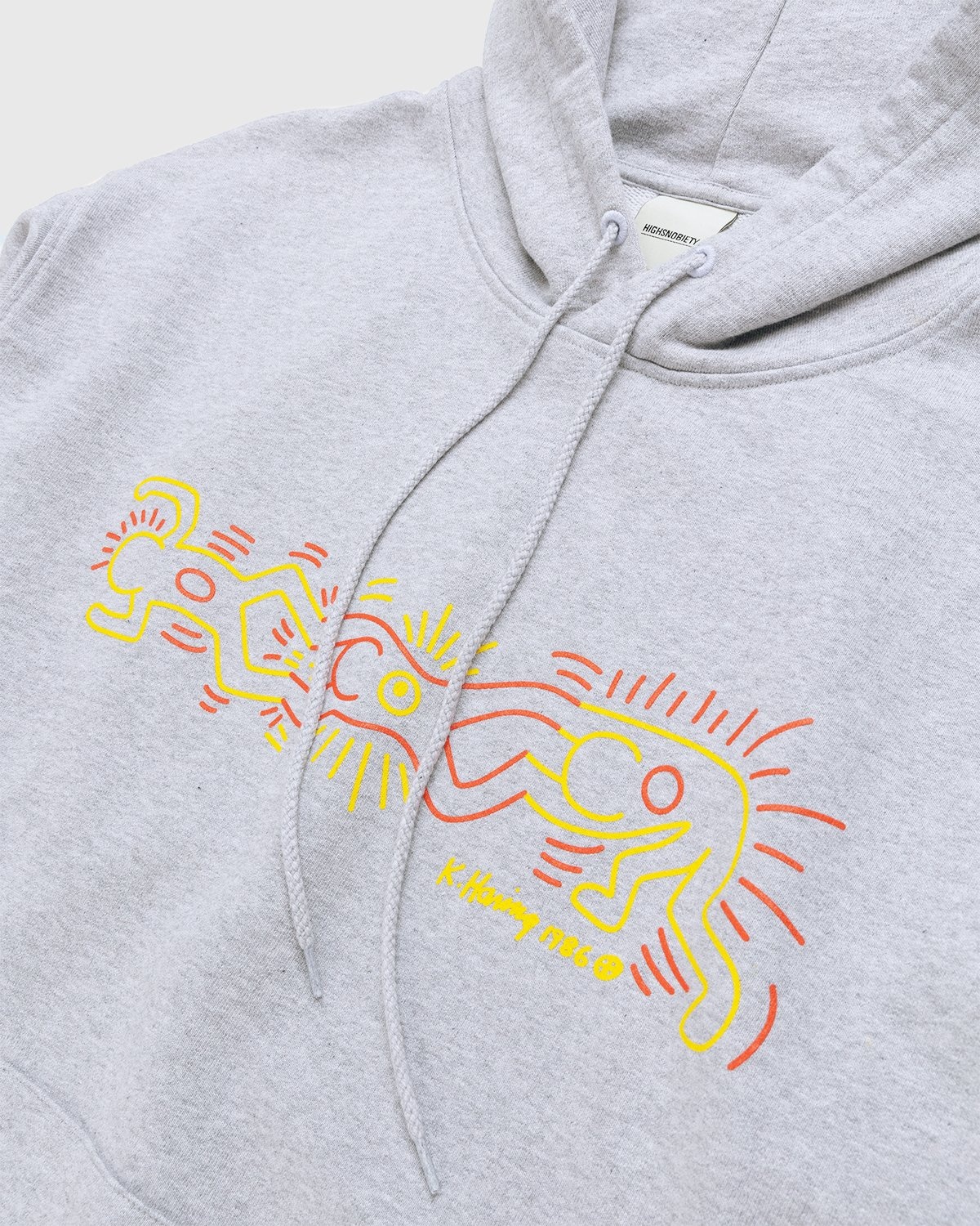 Highsnobiety – Keith Haring Hoodie Grey - Sweats - Grey - Image 3