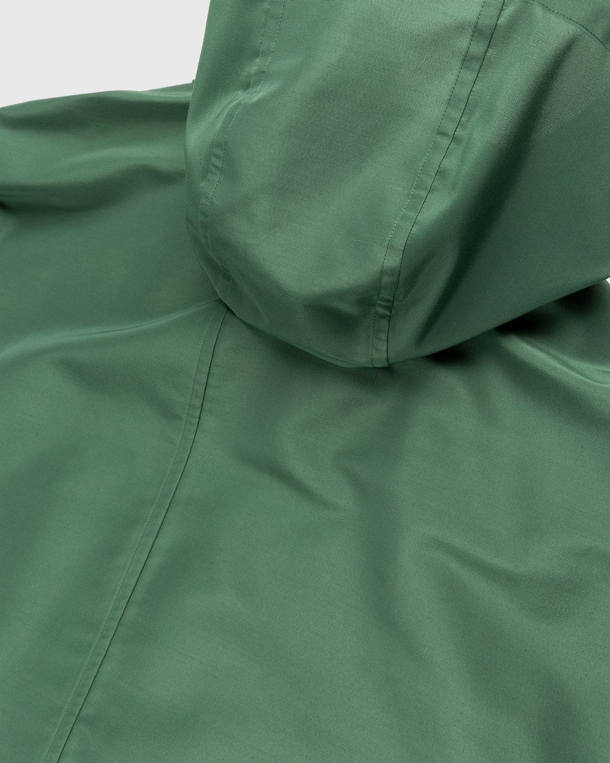 Auralee – Silk Polyester Hooded Jacket Green - Outerwear - Green - Image 5