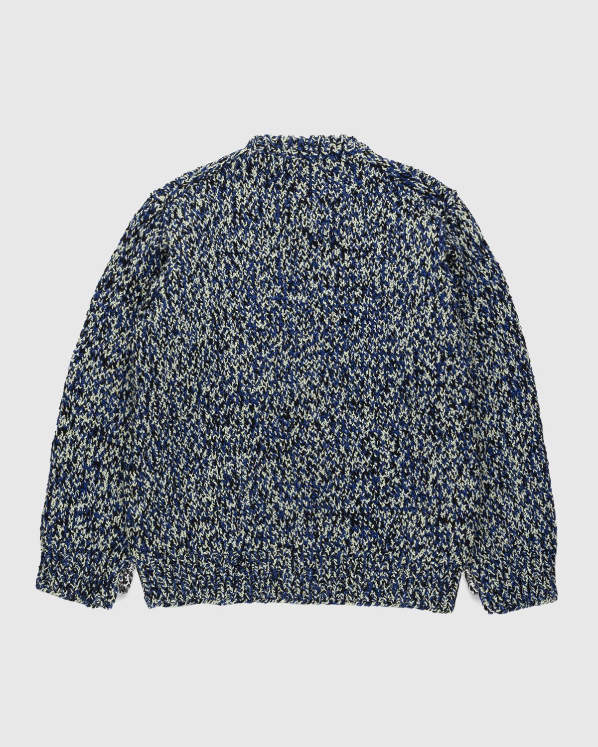 Maison Margiela – Mouliné Crewneck Sweater Blue - Knitwear - Blue - Image 2