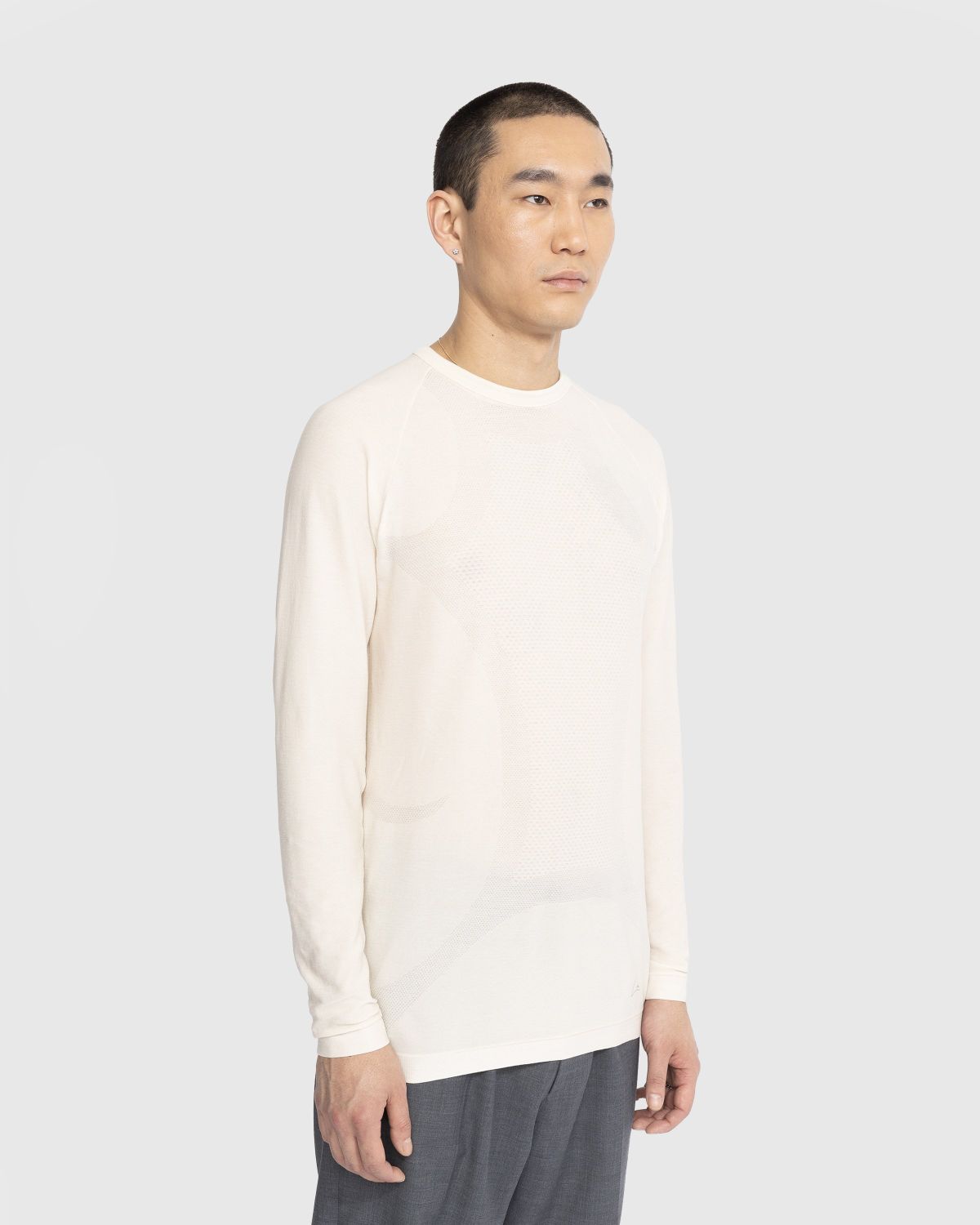 ROA – Seamless Longsleeve Cotton Shirt Beige | Highsnobiety Shop