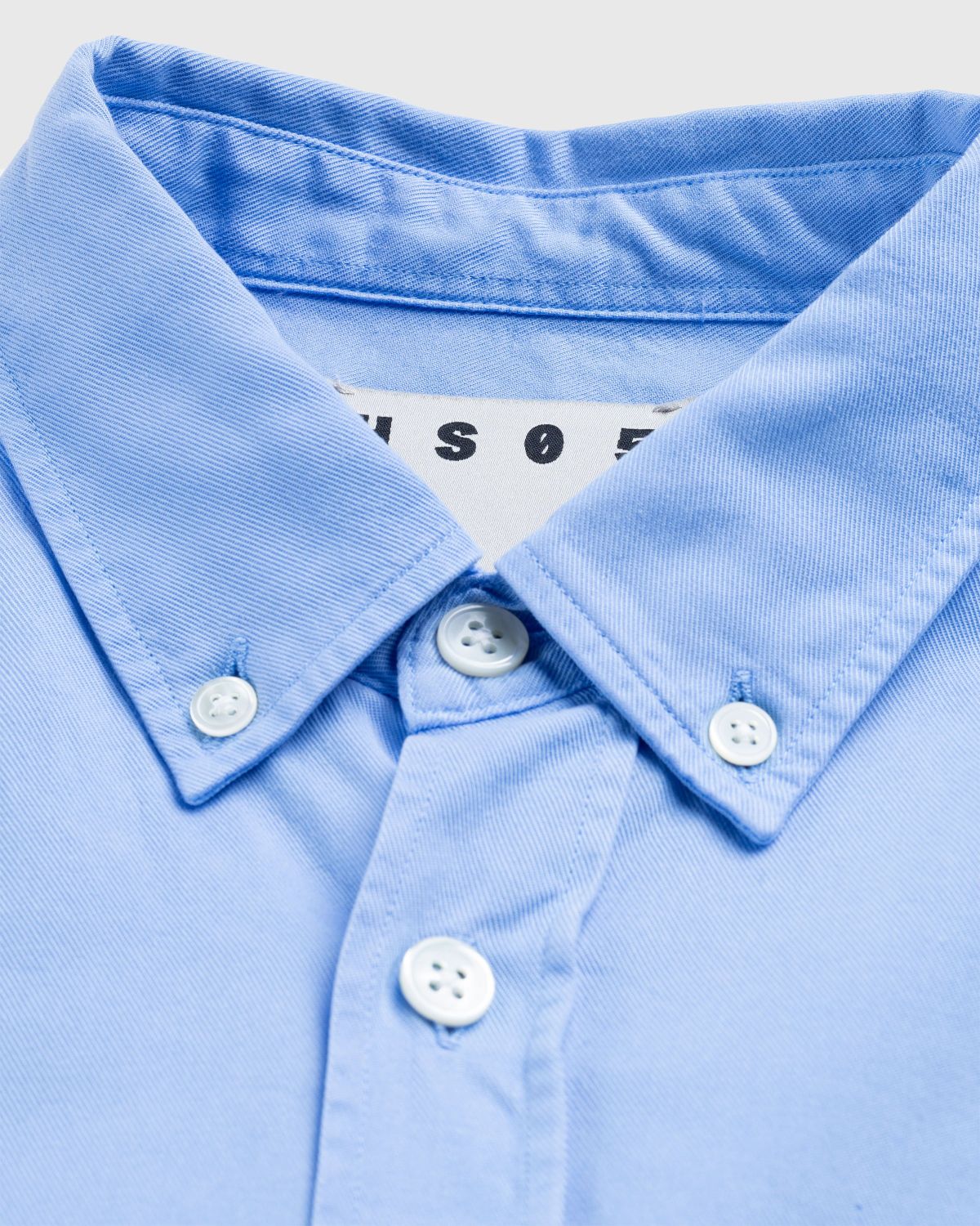 Highsnobiety HS05 – Garment-Dyed Peach Long-Sleeve Shirt Blue - Shirts - Blue - Image 6