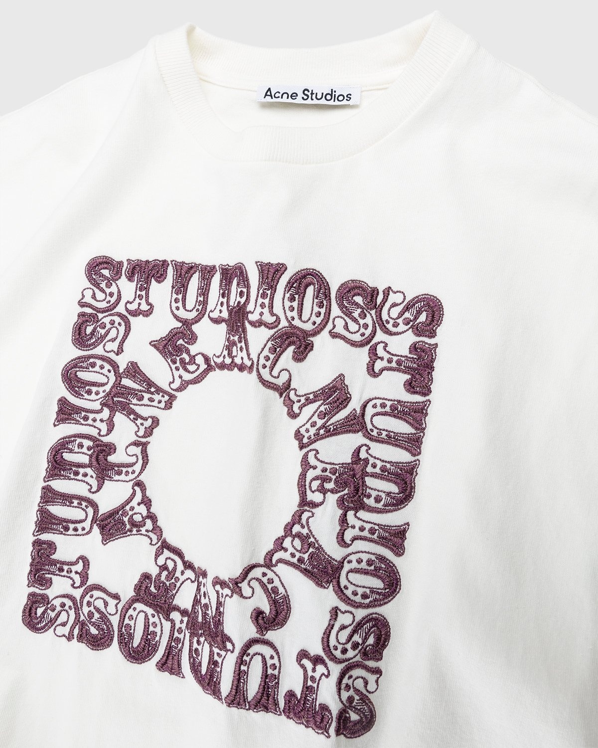 Acne Studios – Circus Crewneck T-Shirt Off White - T-shirts - White - Image 4