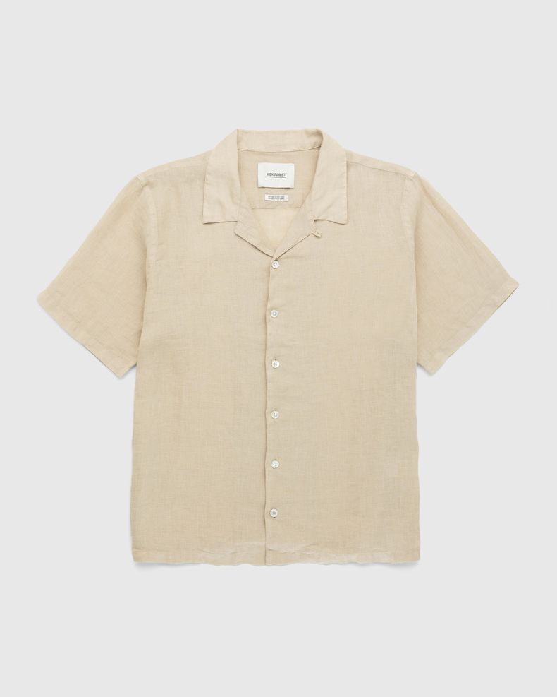Linen Short-Sleeve Shirt Sand