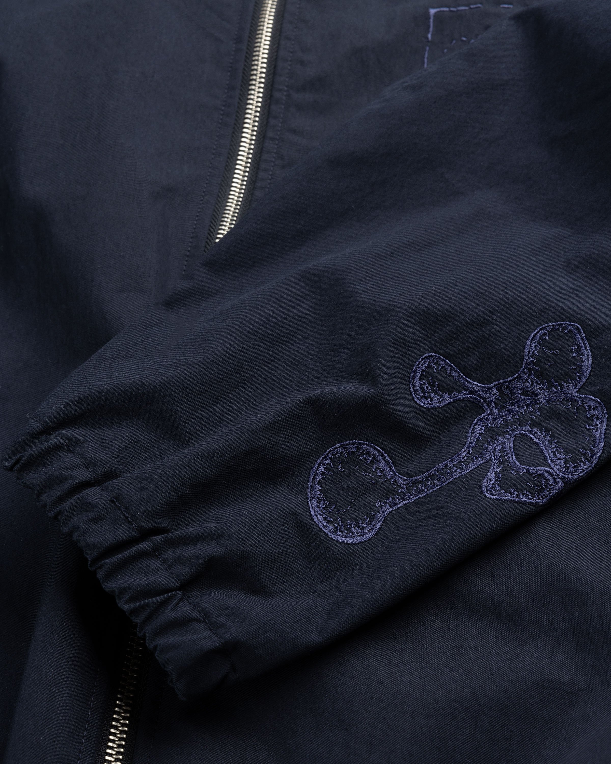 NTS x Highsnobiety – Brushed Nylon Track Jacket Navy - Outerwear - Black - Image 8