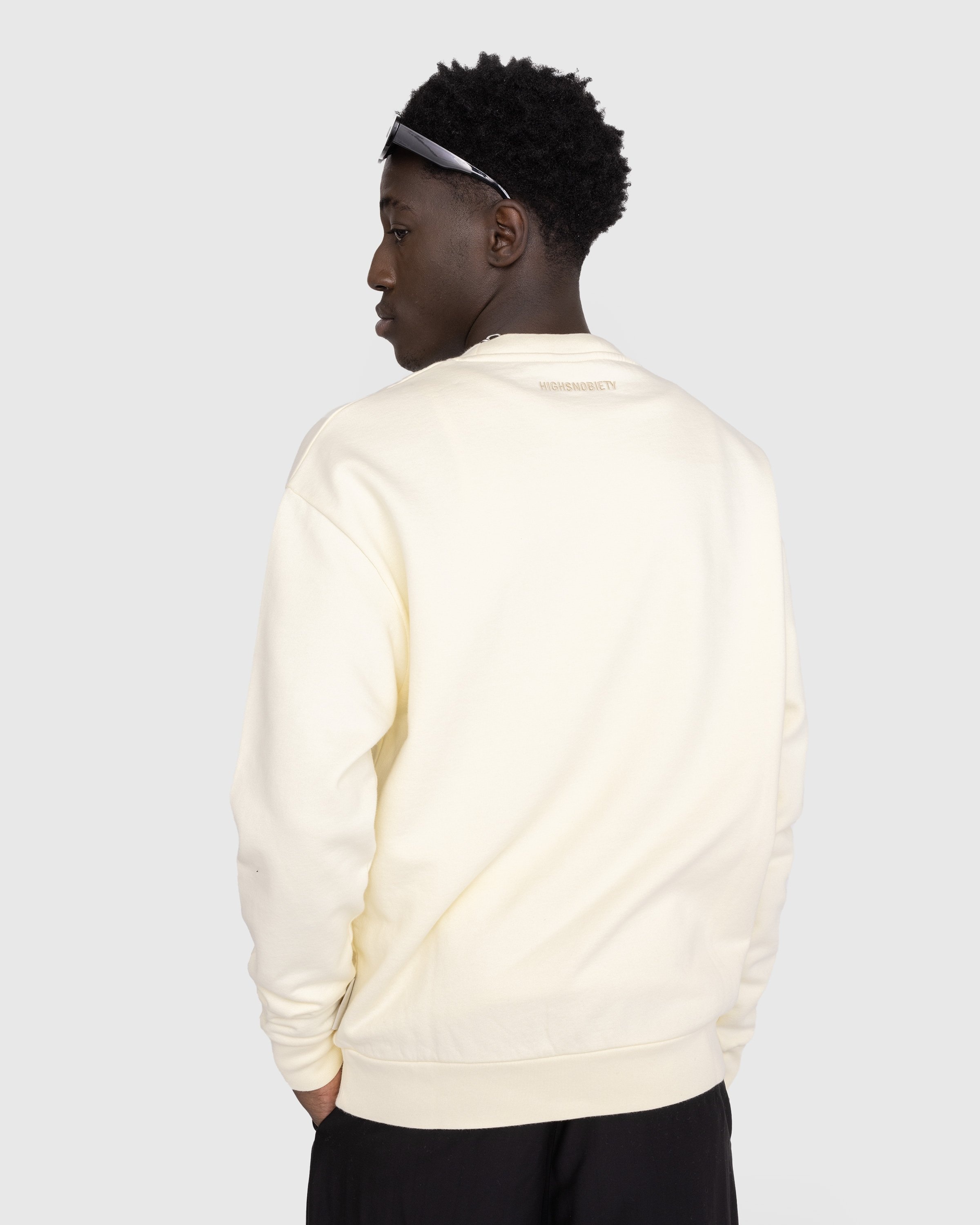 Highsnobiety – Neu York Crewneck Eggshell - Sweats - Yellow - Image 4
