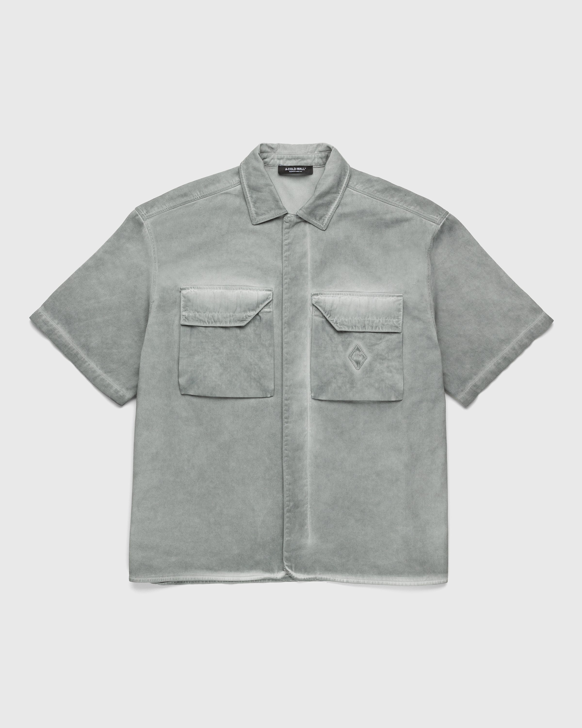 A-Cold-Wall* – Dye Tech Overshirt Light Grey - Shirts - Grey - Image 1