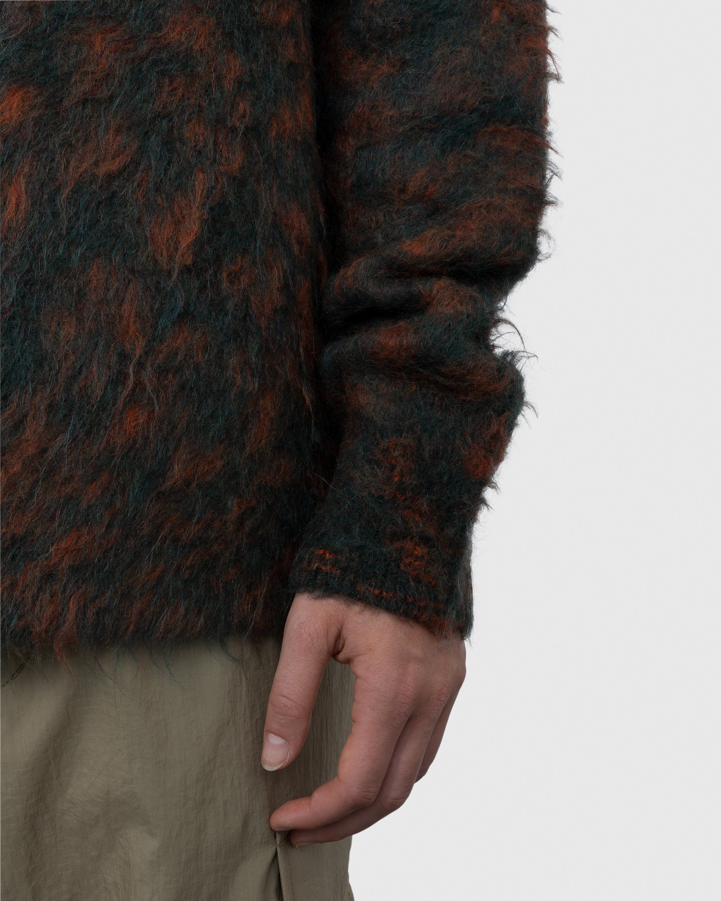 Acne Studios – Hairy Crewneck Sweater Green - Knitwear - Green - Image 5