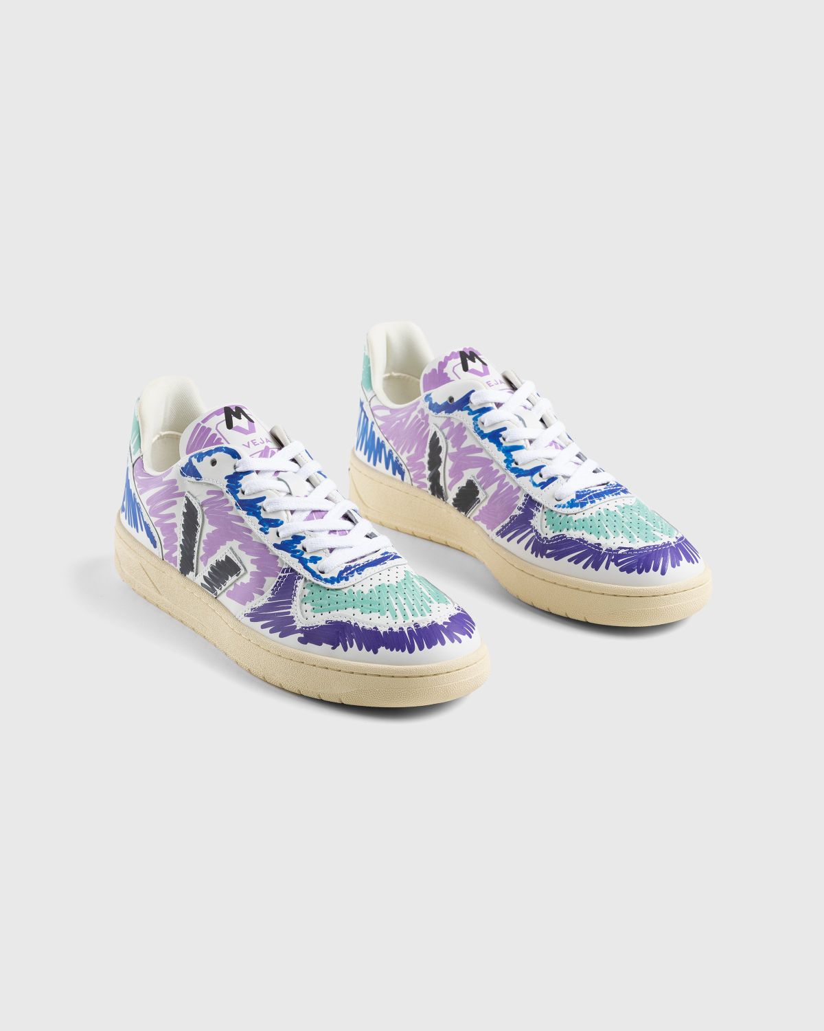 VEJA x Marni – V-10 Leather Orchid Black - Sneakers - Multi - Image 2