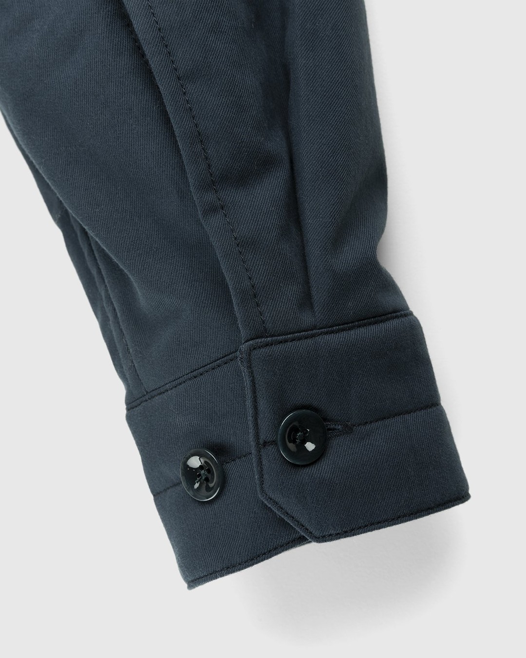 Lemaire – Wadded Brushed Overshirt Vulcan Blue - Shirts - Blue - Image 6