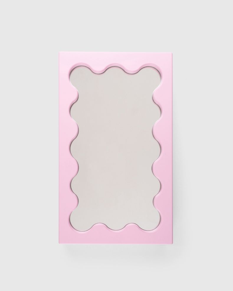 Curvy Mirror Micro Pink