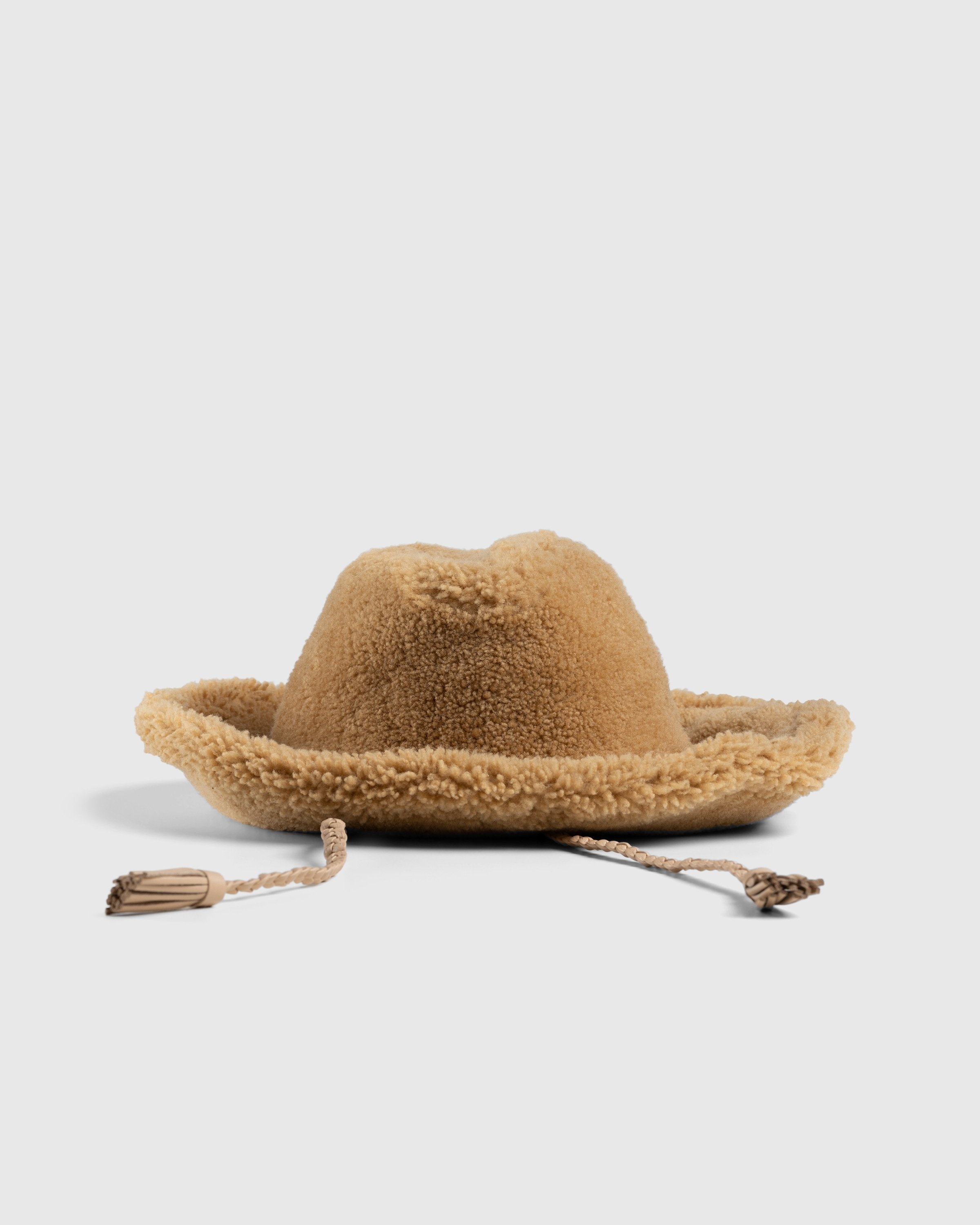Bally – Shearling Hat Brown - Bucket Hats - Brown - Image 1