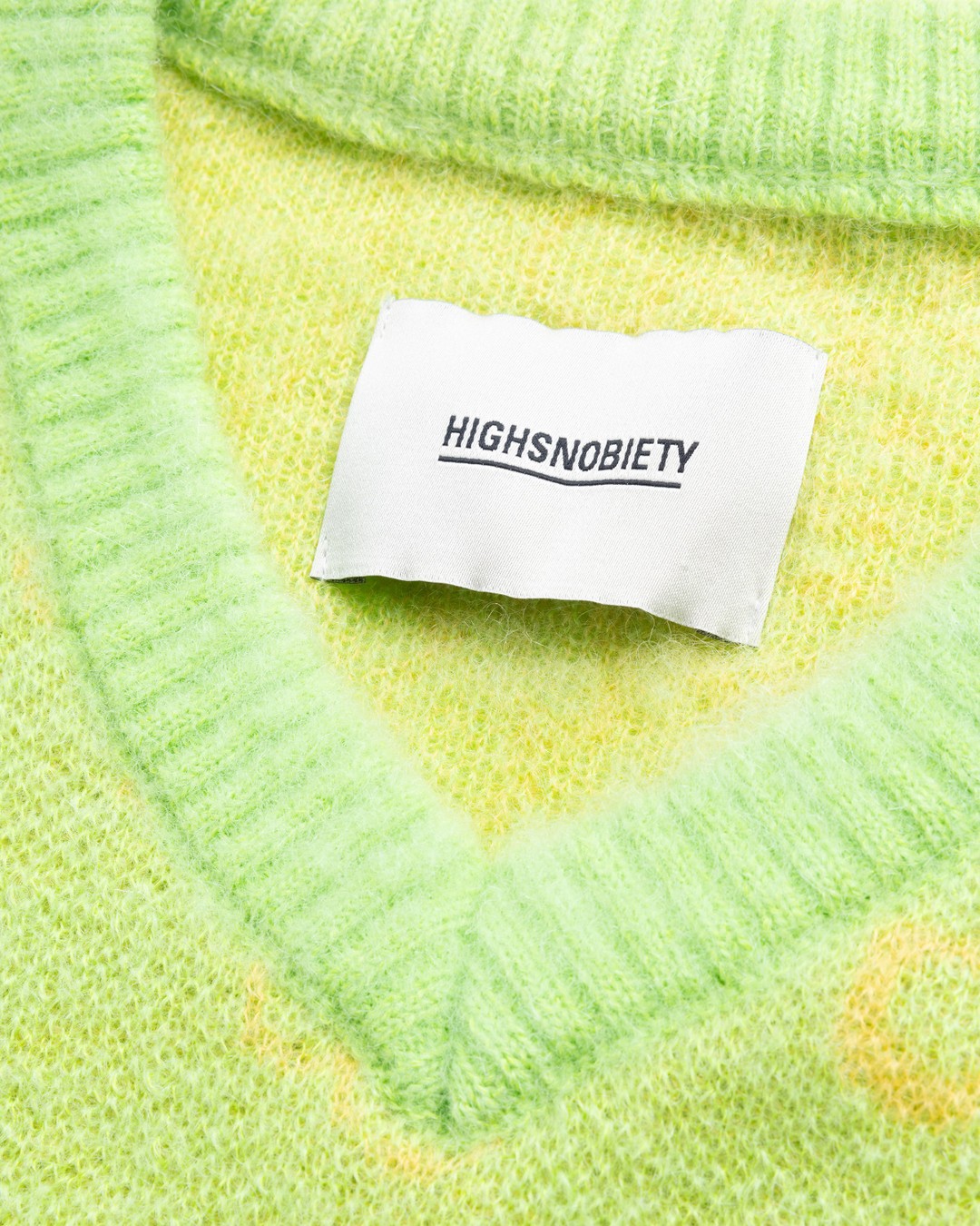 NTS x Highsnobiety – Alpaca Fuzzy Sweater Vest Green - Knitwear - Green - Image 7
