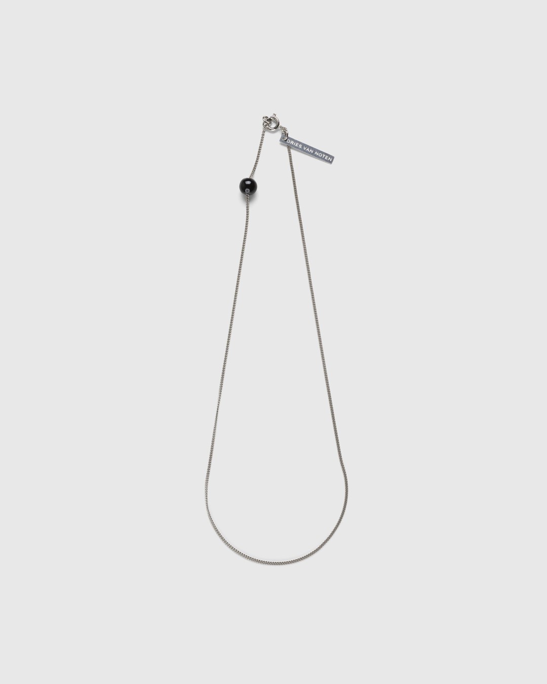Dries van Noten – Ball Necklace Silver - Necklaces - Black - Image 1