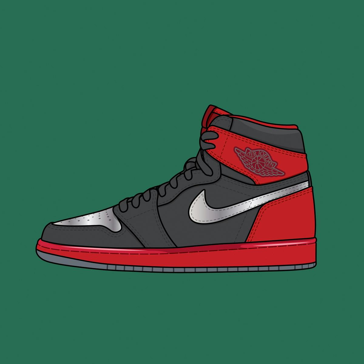 Jordan nike рисунок