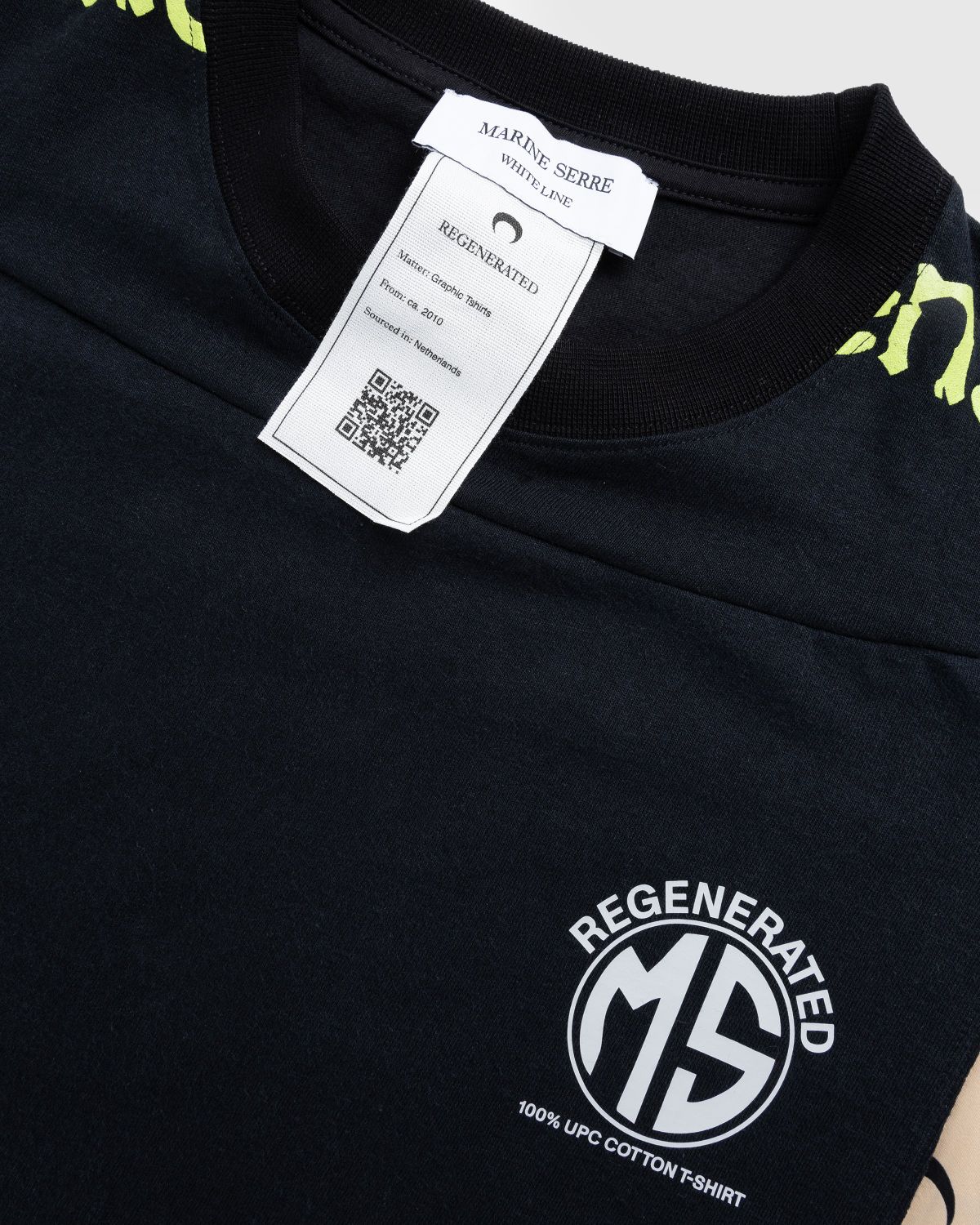Marine Serre – Regenerated Graphic T-Shirt Black - Tops - Black - Image 5