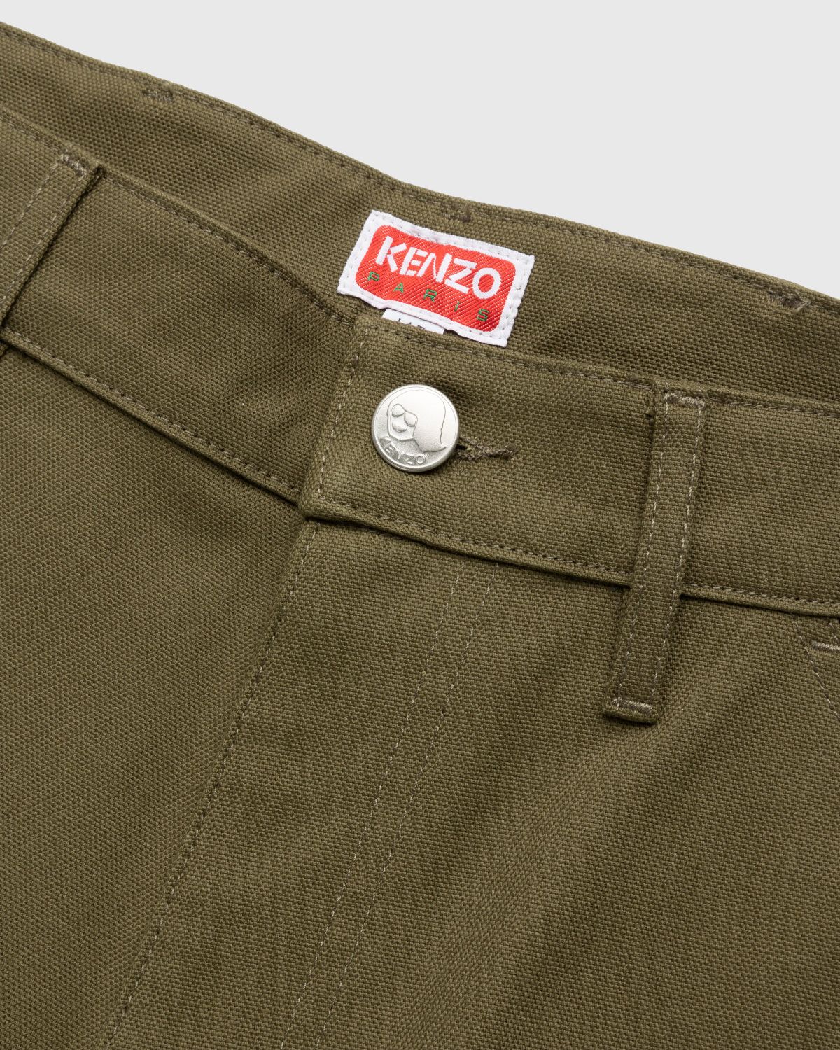 Kenzo – Carpenter Pants Dark Khaki - Pants - Green - Image 5