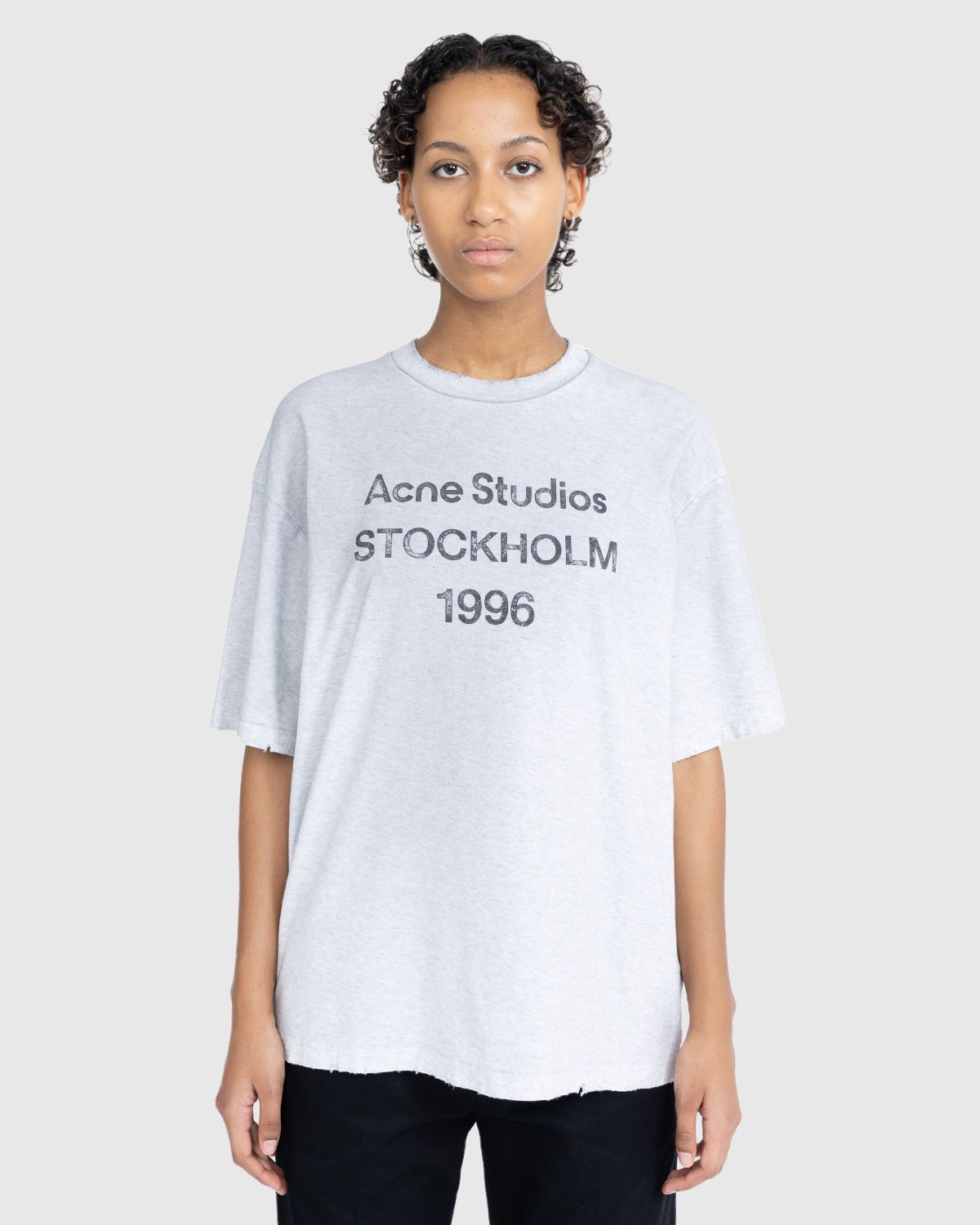 Acne Studios – Stockholm 1996 T-Shirt Grey - T-Shirts - Grey - Image 2