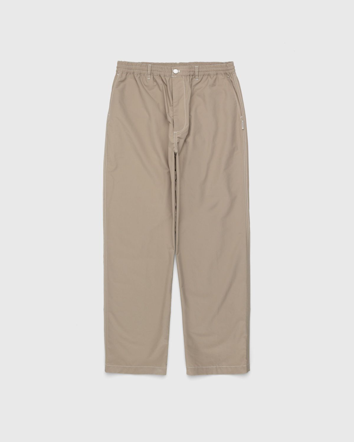 Highsnobiety – Contrast Stitch Pants Beige - Pants - Beige - Image 1