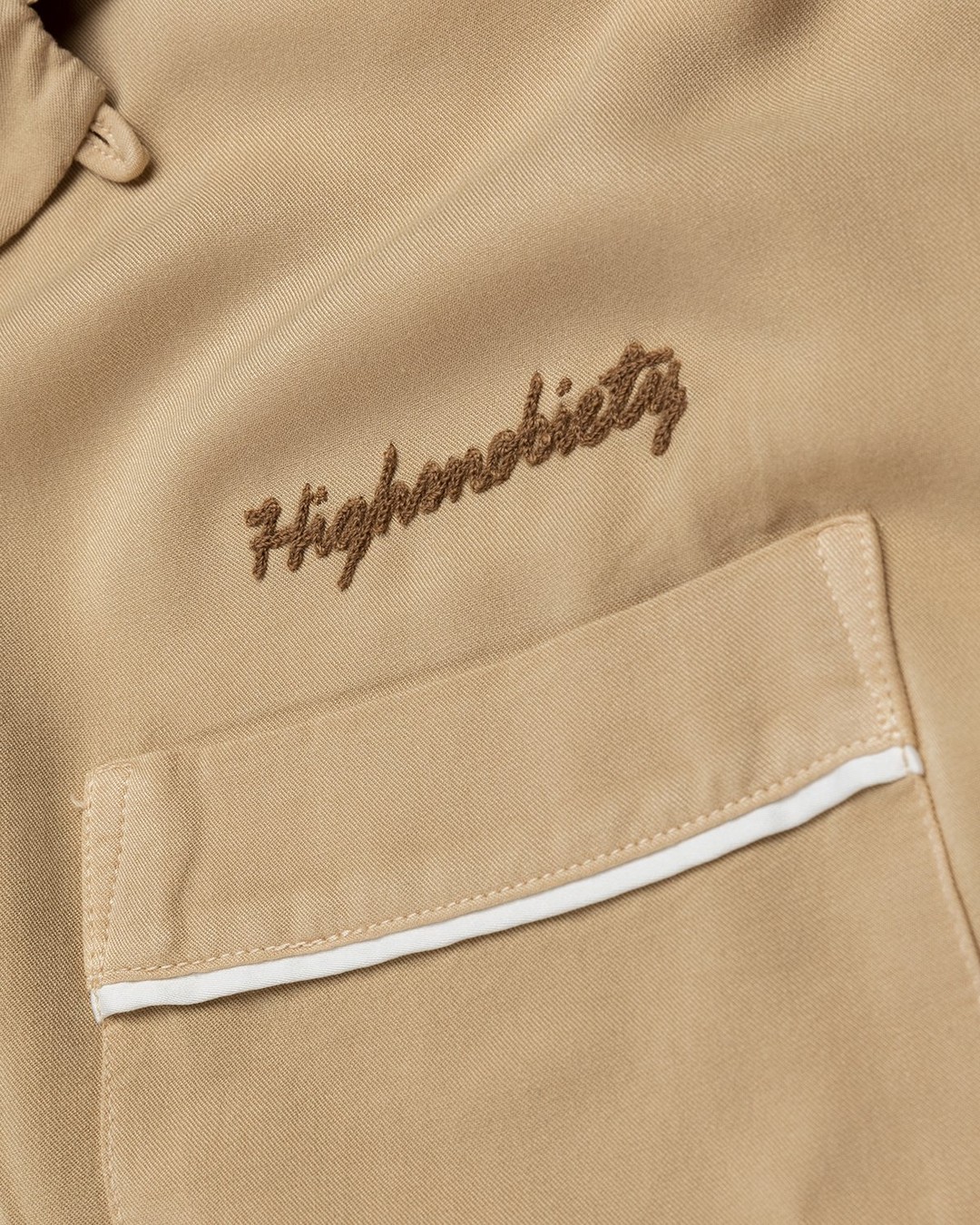 Highsnobiety – Bowling Shirt Beige - Shortsleeve Shirts - Brown - Image 4