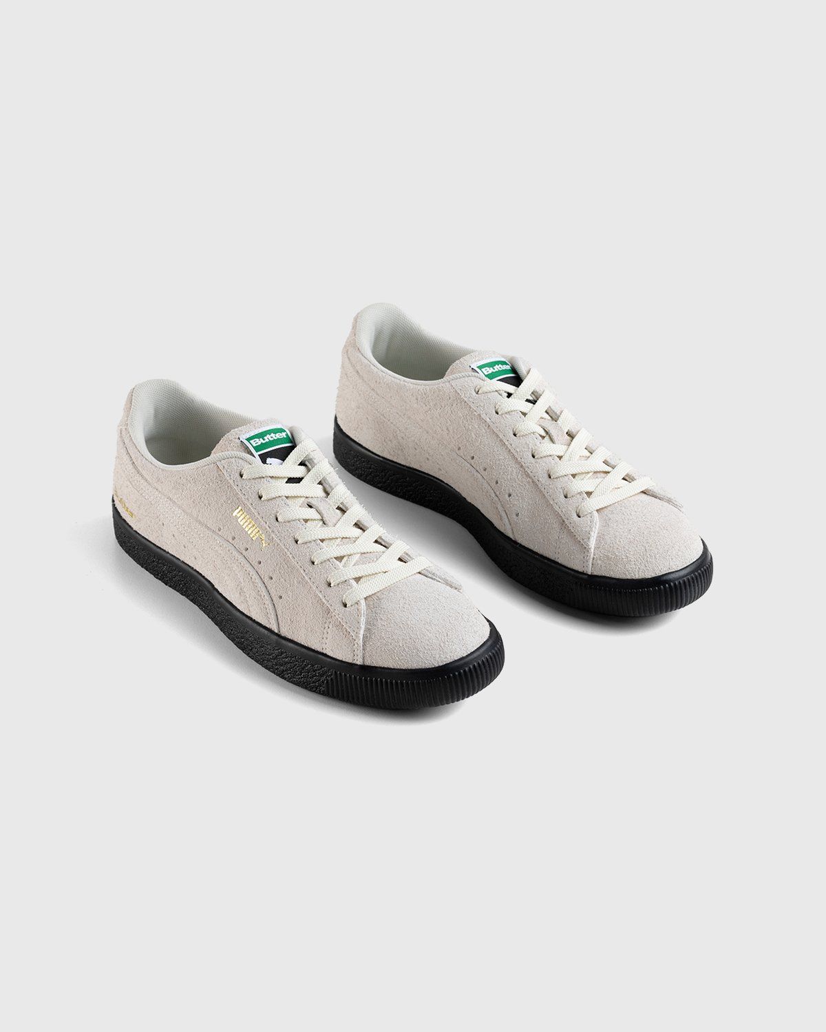 Puma x Butter Goods – Suede VTG Whisper White/Puma Black - Sneakers - Green - Image 3