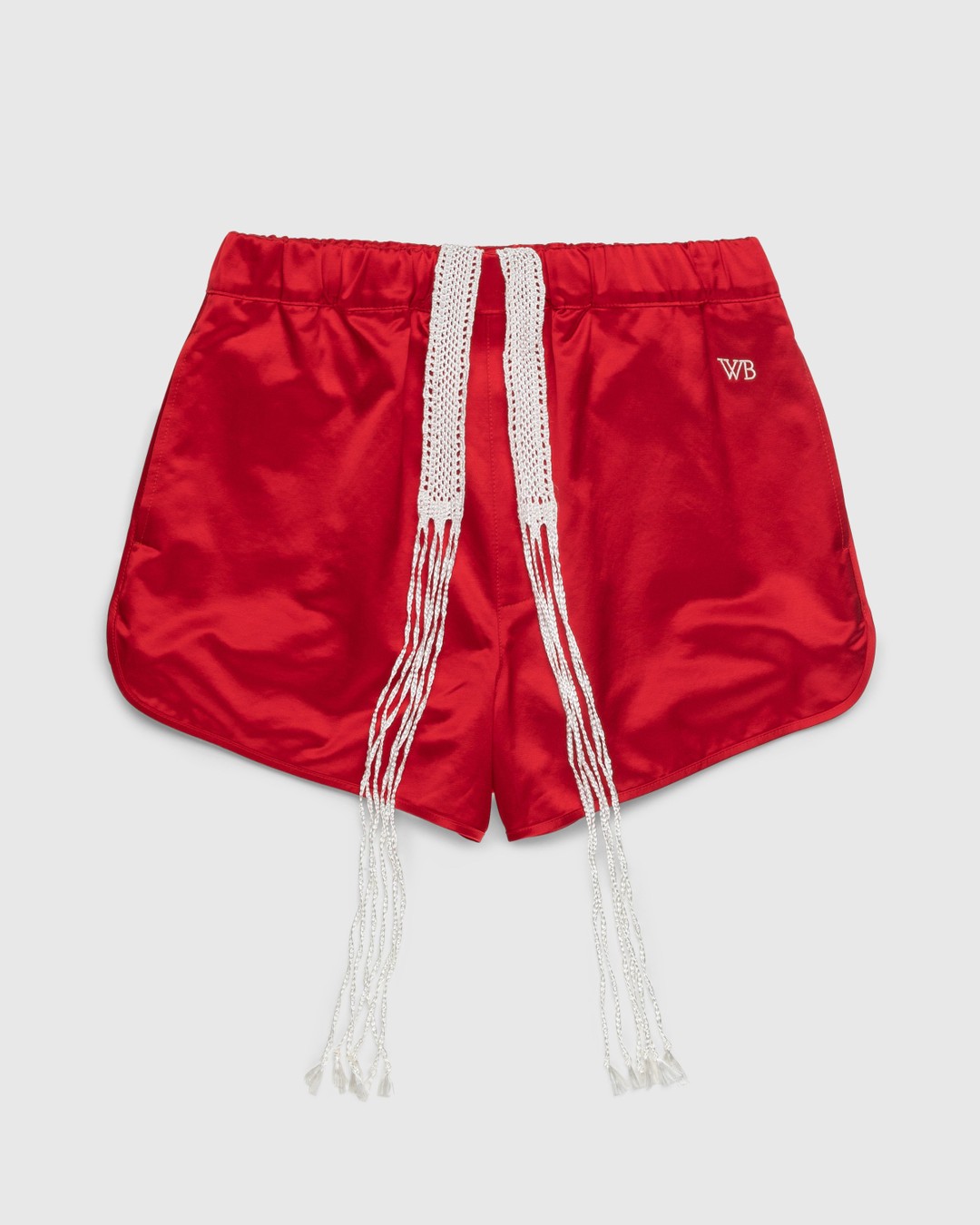 Wales Bonner – Cassette Shorts - Shorts - Red - Image 1