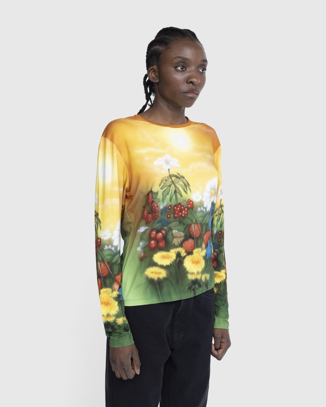 Stockholm Surfboard Club – Floral Airbrush Longsleeve Multi - Longsleeves - Multi - Image 4