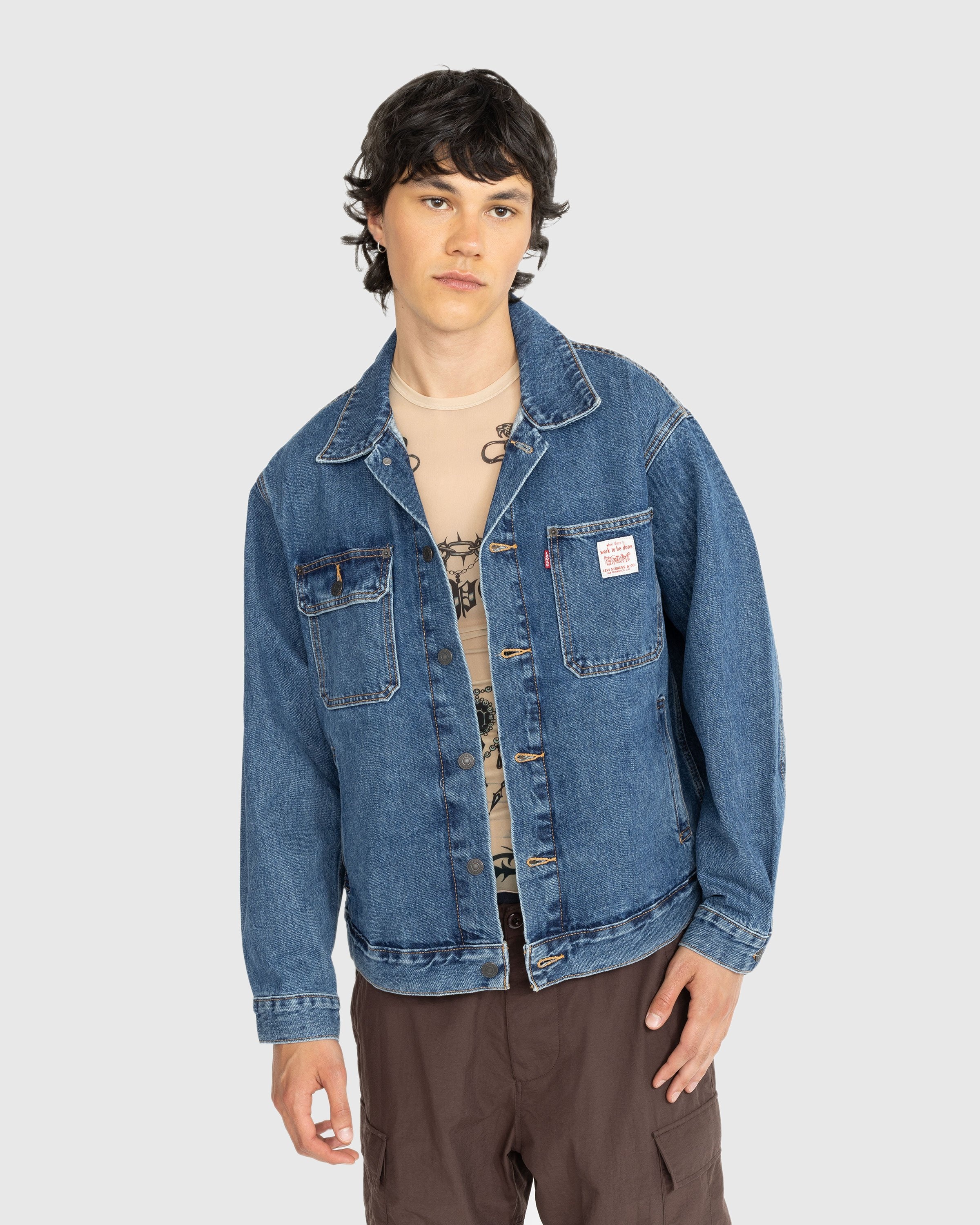 Levi s Sunrise Trucker Jacket Medium Indigo Highsnobiety Shop
