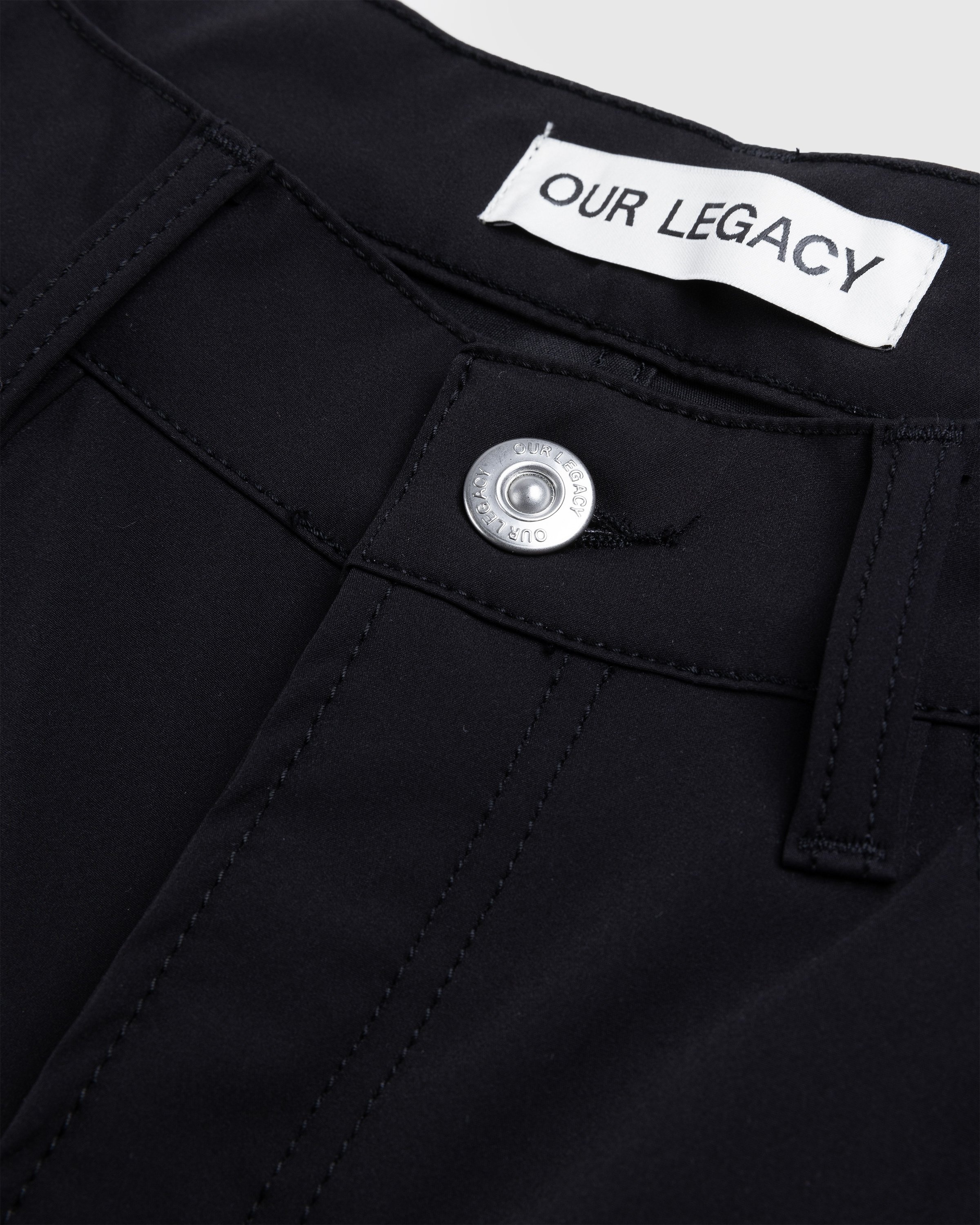 Our Legacy – Formal Cut Black Muted Scuba - Pants - Black - Image 4