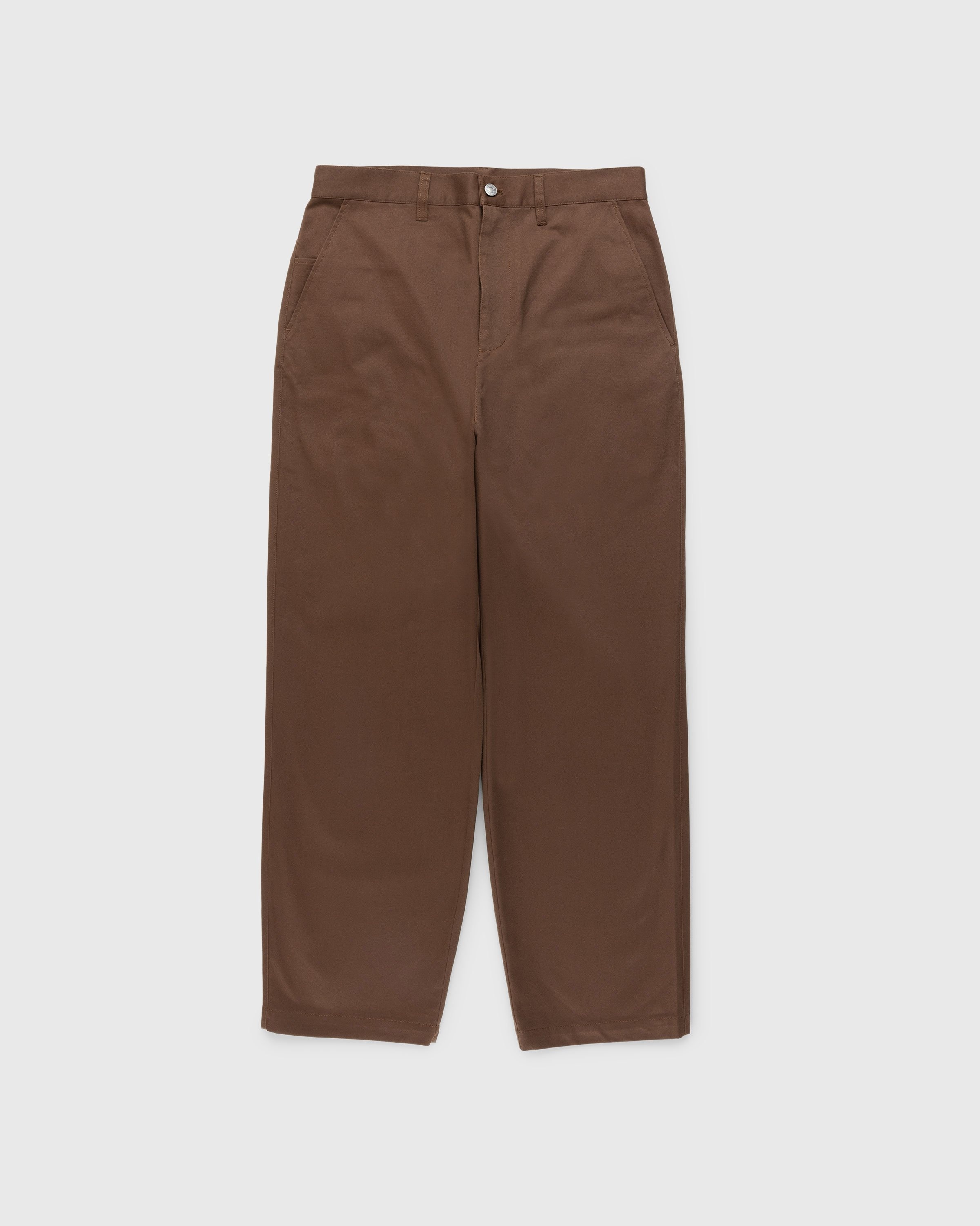 Highsnobiety HS05 – Reverse Twill Baggy Trouser Brown - Pants - Brown - Image 1