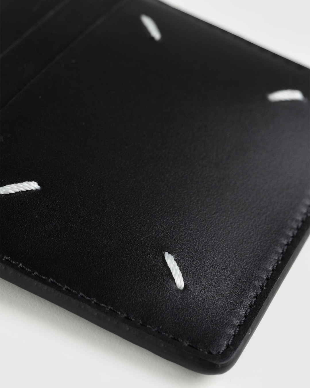 Maison Margiela – Leather Cardholder Black - Wallets - Black - Image 3