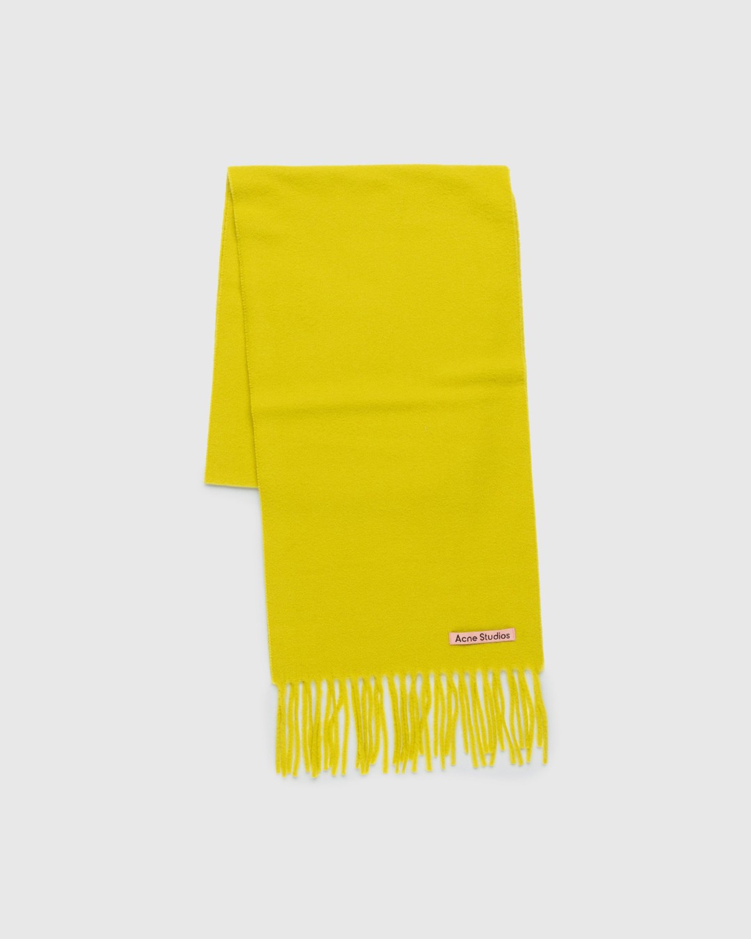 Acne Studios – Skinny Fringe Wool Scarf  - Scarves - Yellow - Image 2
