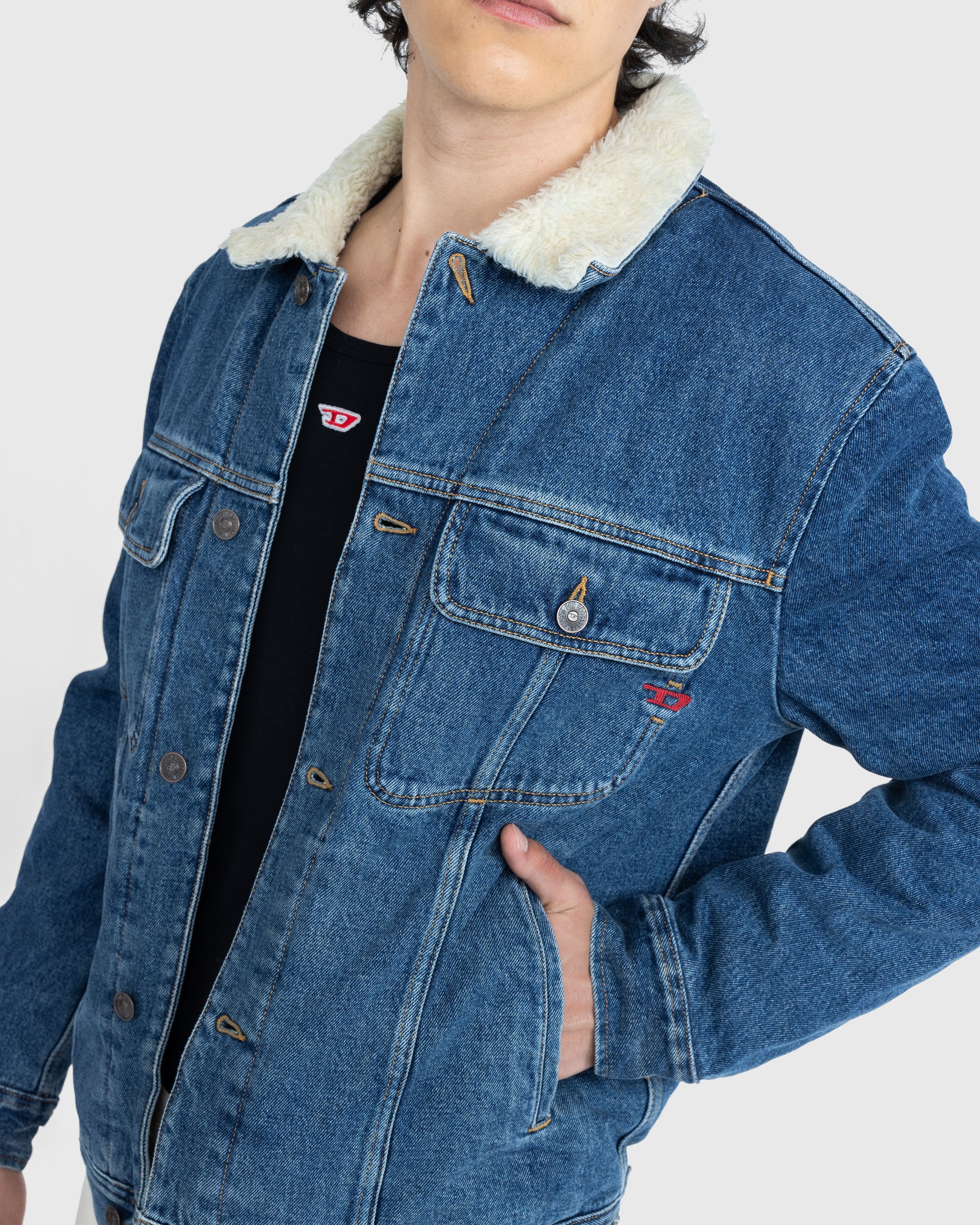 Diesel jacket blue sale