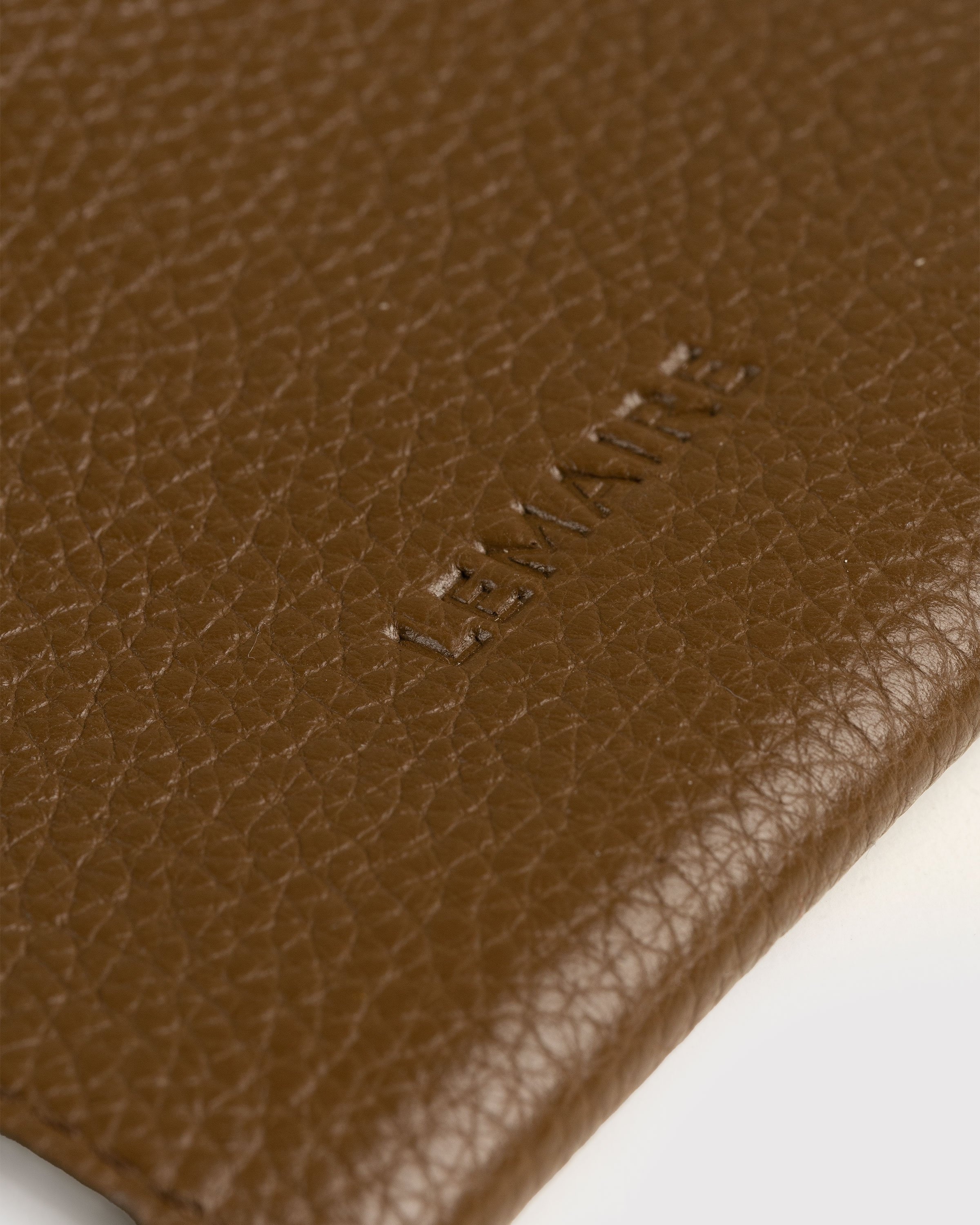 Lemaire – Envelope Key Ring Pouch Olive Brown - Keychains - Brown - Image 4