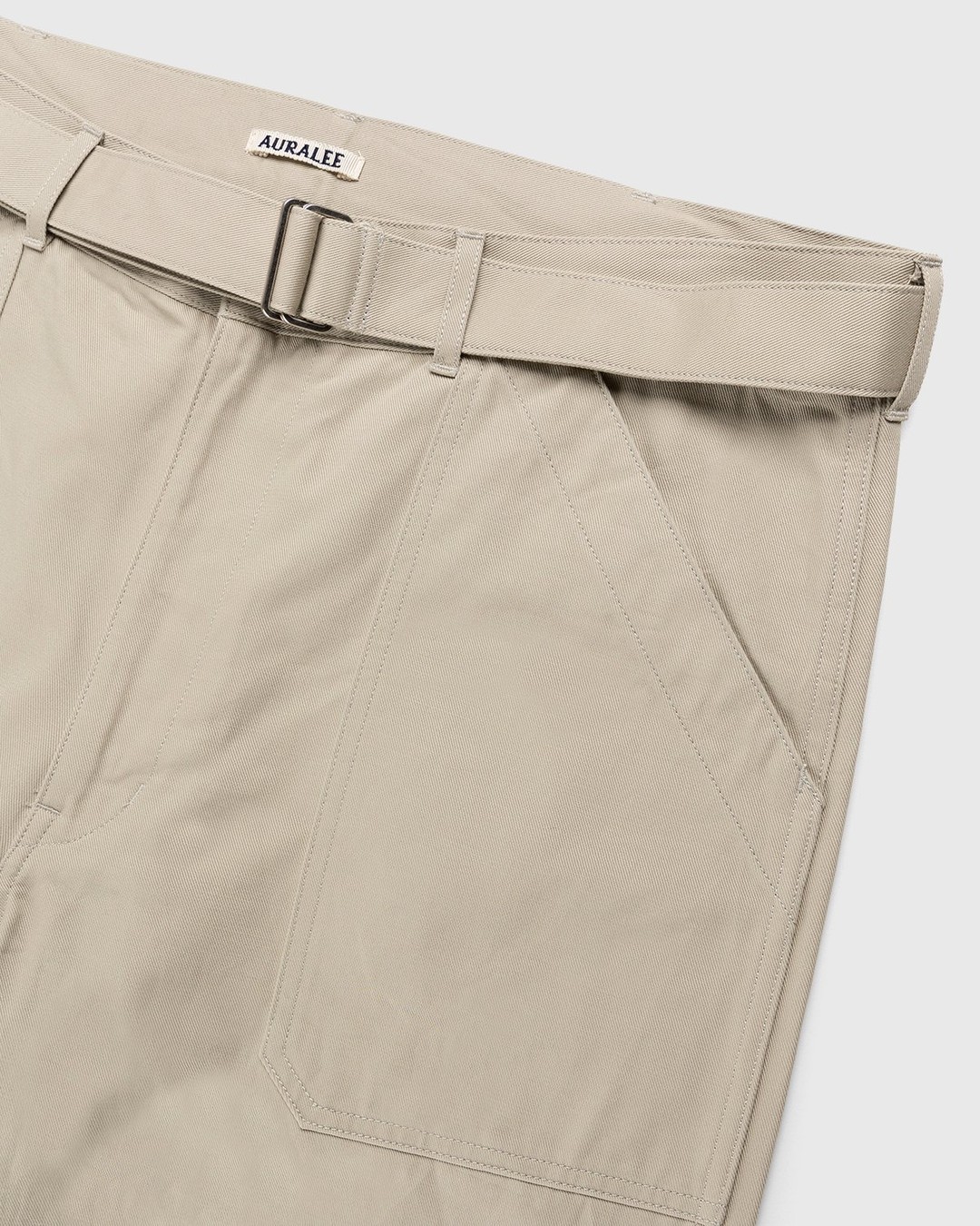 Auralee – Cotton Woven Pants Khaki - Trousers - Multi - Image 5