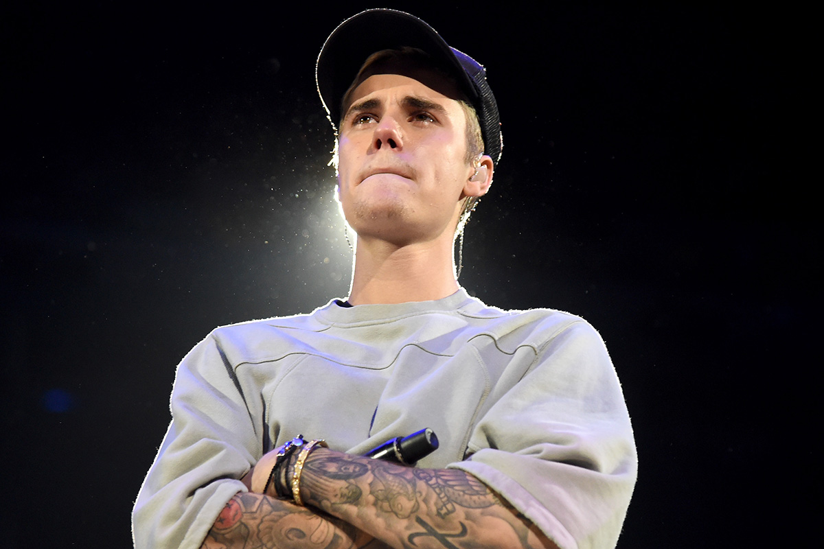 Justin Bieber performs on stage at Staples Center