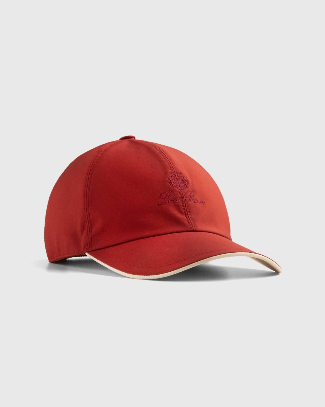 Loro Piana – Bicolor Baseball Cap Hibiscus / Ivory - Hats - Red - Image 1