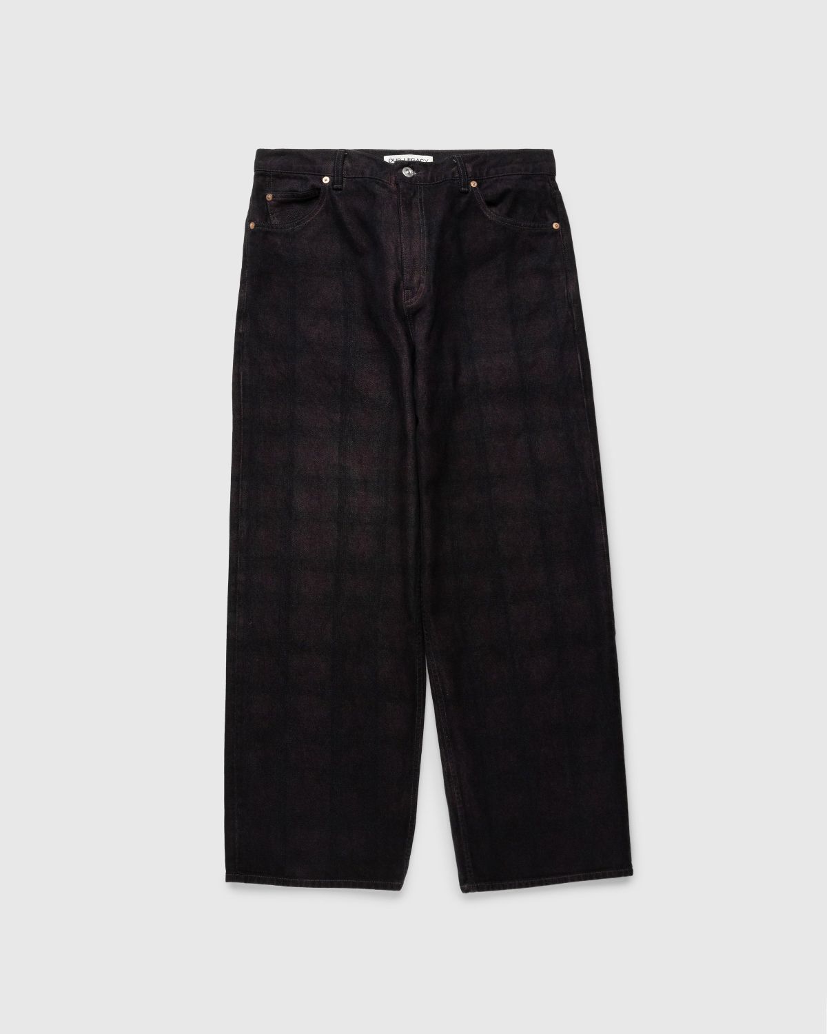 Our Legacy – Vast Cut Pants Overdyed Big Lumbercheck Print - Pants - Multi - Image 1