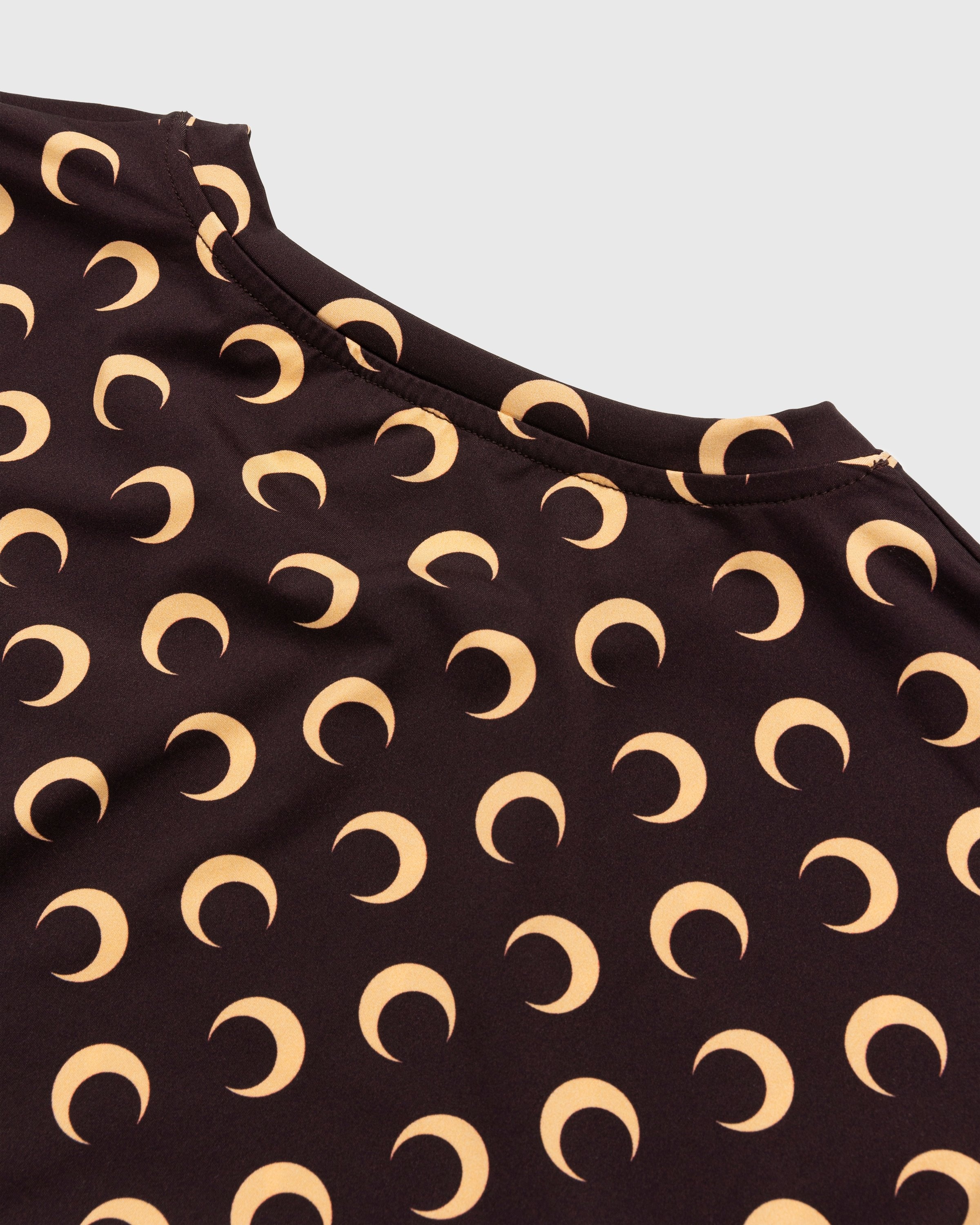 Marine Serre – Large Fit Moon Top Brown - Longsleeves - Brown - Image 6