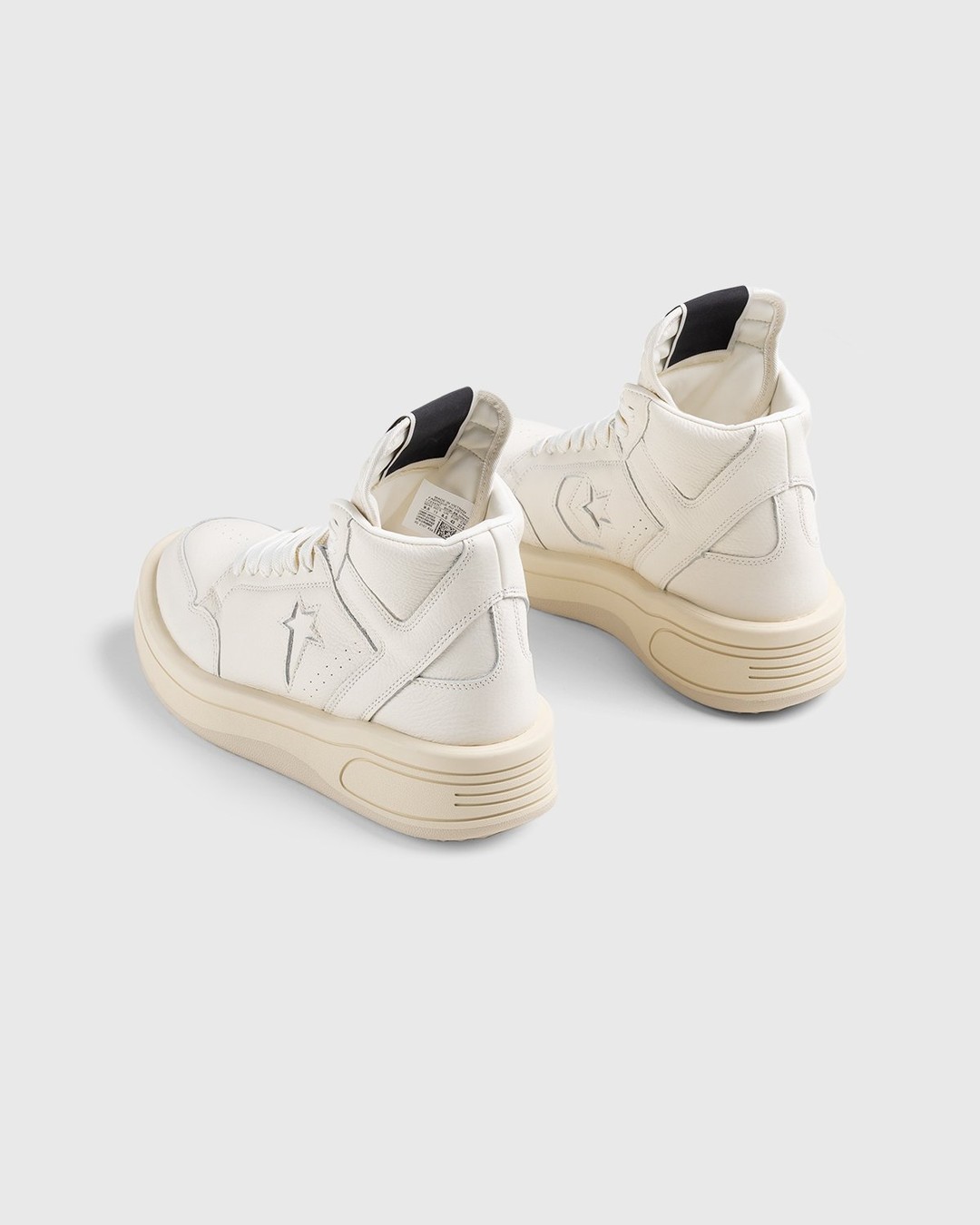 Converse x Rick Owens – TURBOWPN Egret/Egret/Cloud Cream - Sneakers - White - Image 4