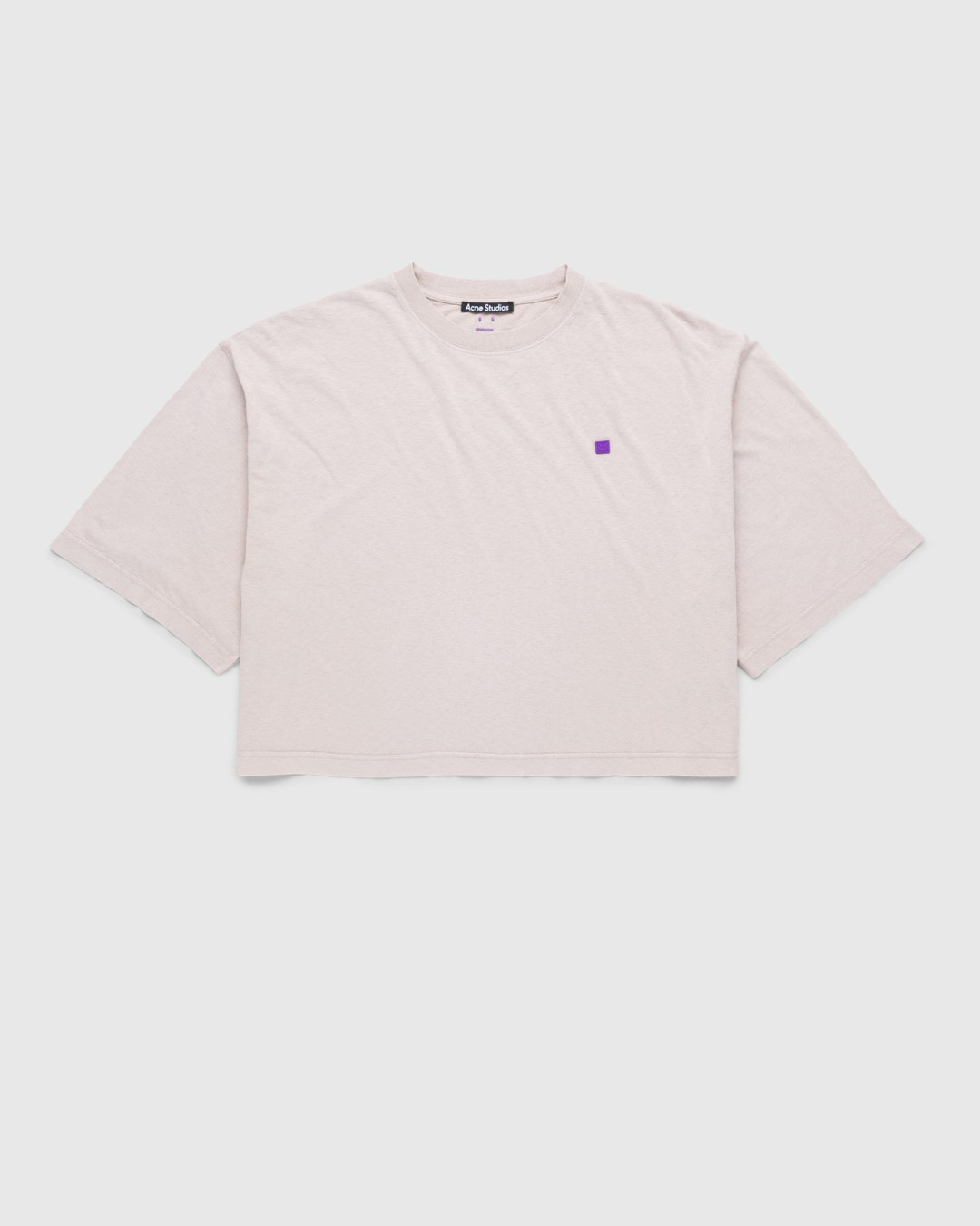 Acne Studios – Cropped T-Shirt Dusty Beige - Tops - Beige - Image 1