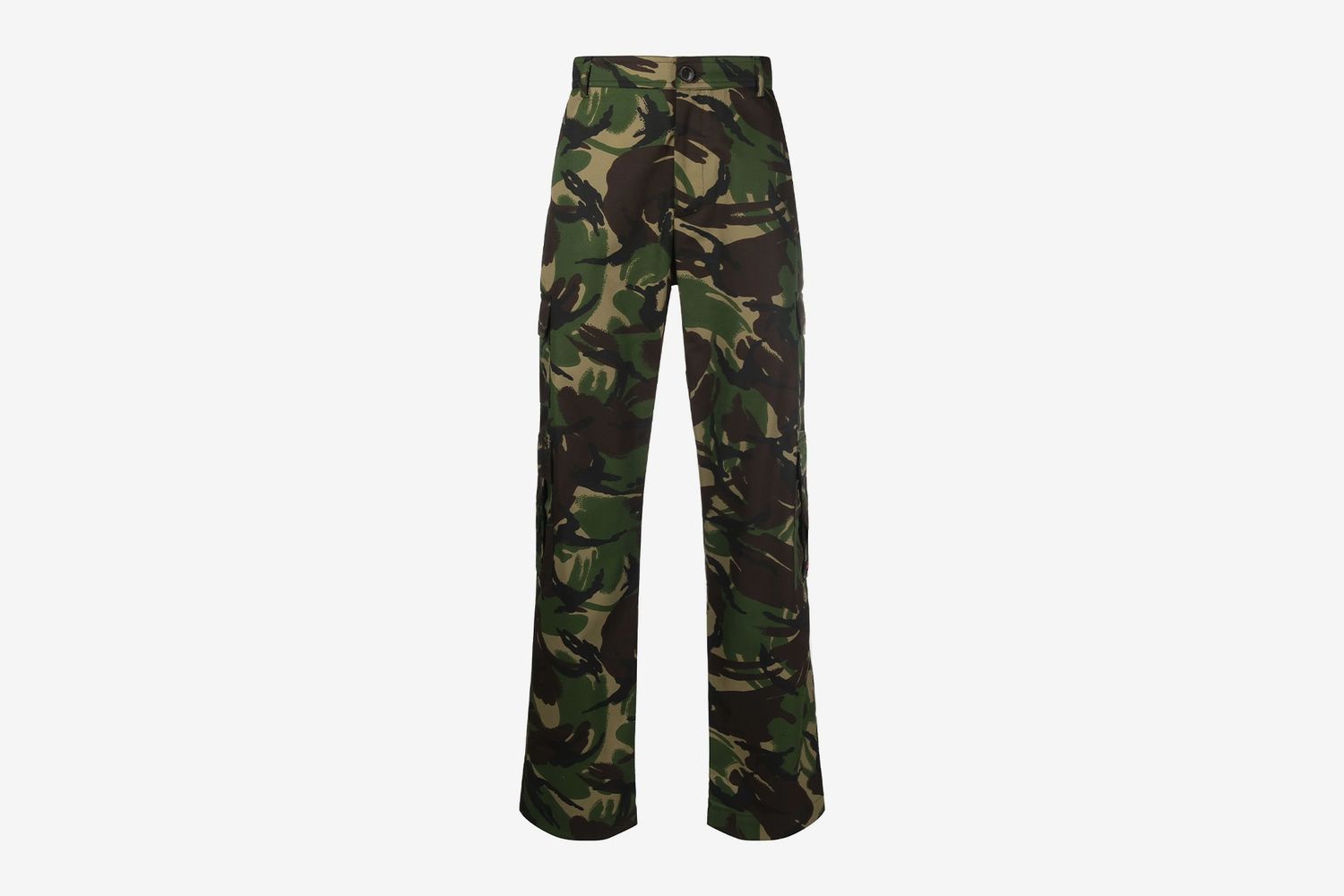 Camouflage Print Cargo Trousers